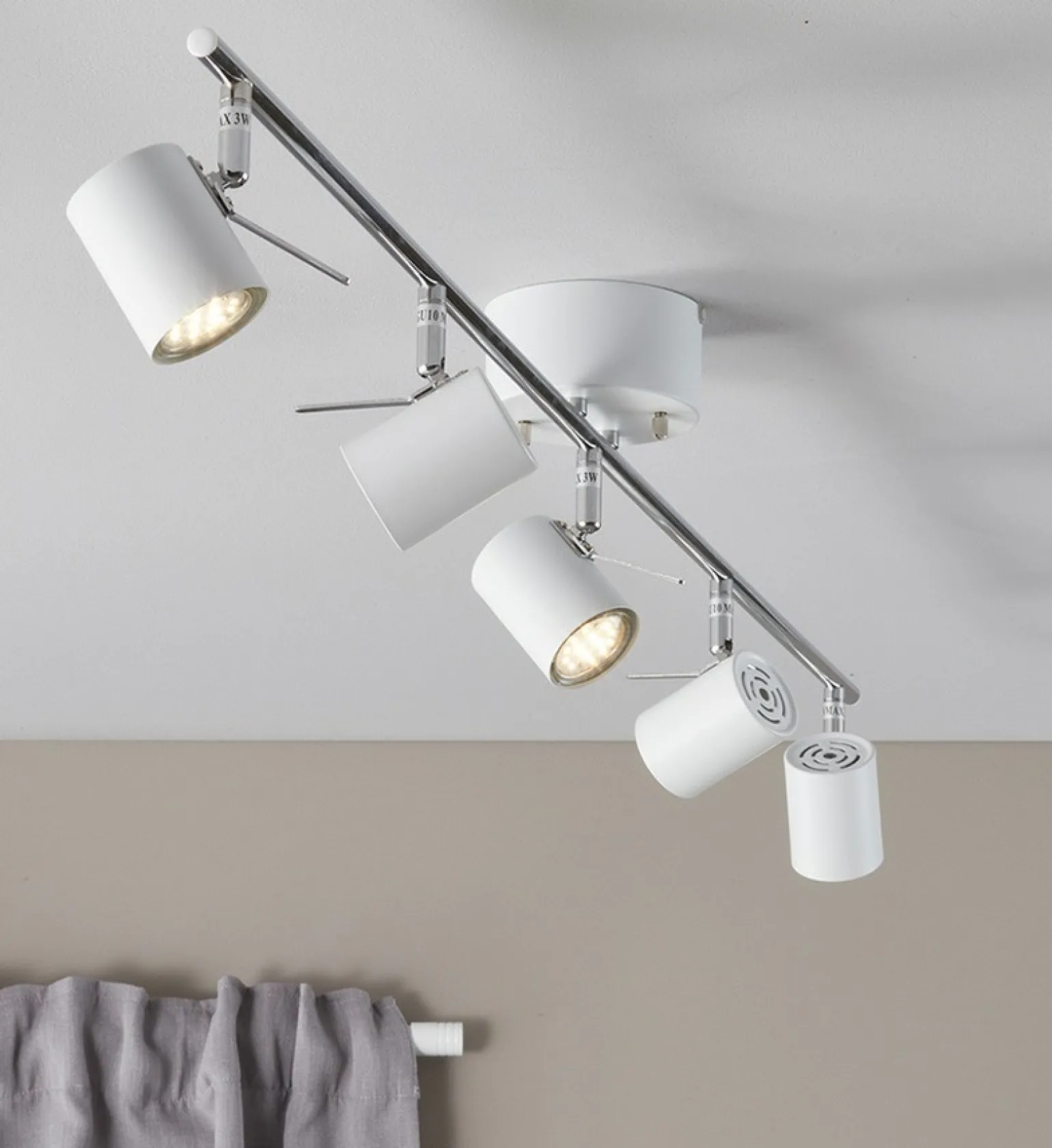 New Lampa typu listwa z pięcioma reflektorami 105487 | Kaja Oświetlenie Żyrandole Nowoczesne