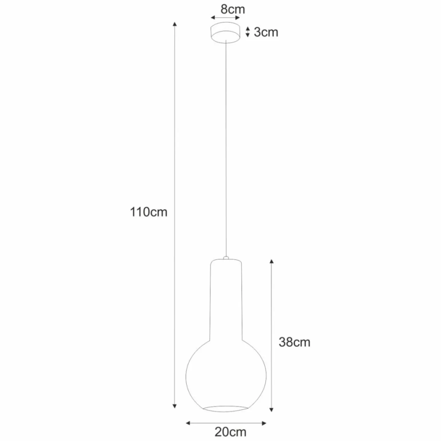 Fashion Lampa w kształcie drucianej gruszki K-4525 ARVI WHITE | Kaja Żyrandole Nowoczesne