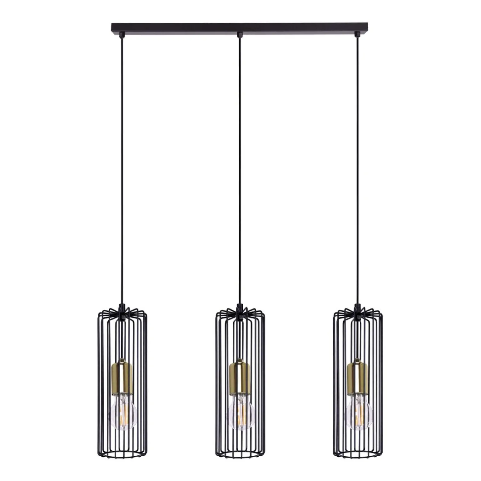 Sale Lampa wisząca - listwa z trzema żarówkami K-4936 | Kaja Oświetlenie Żyrandole Nowoczesne