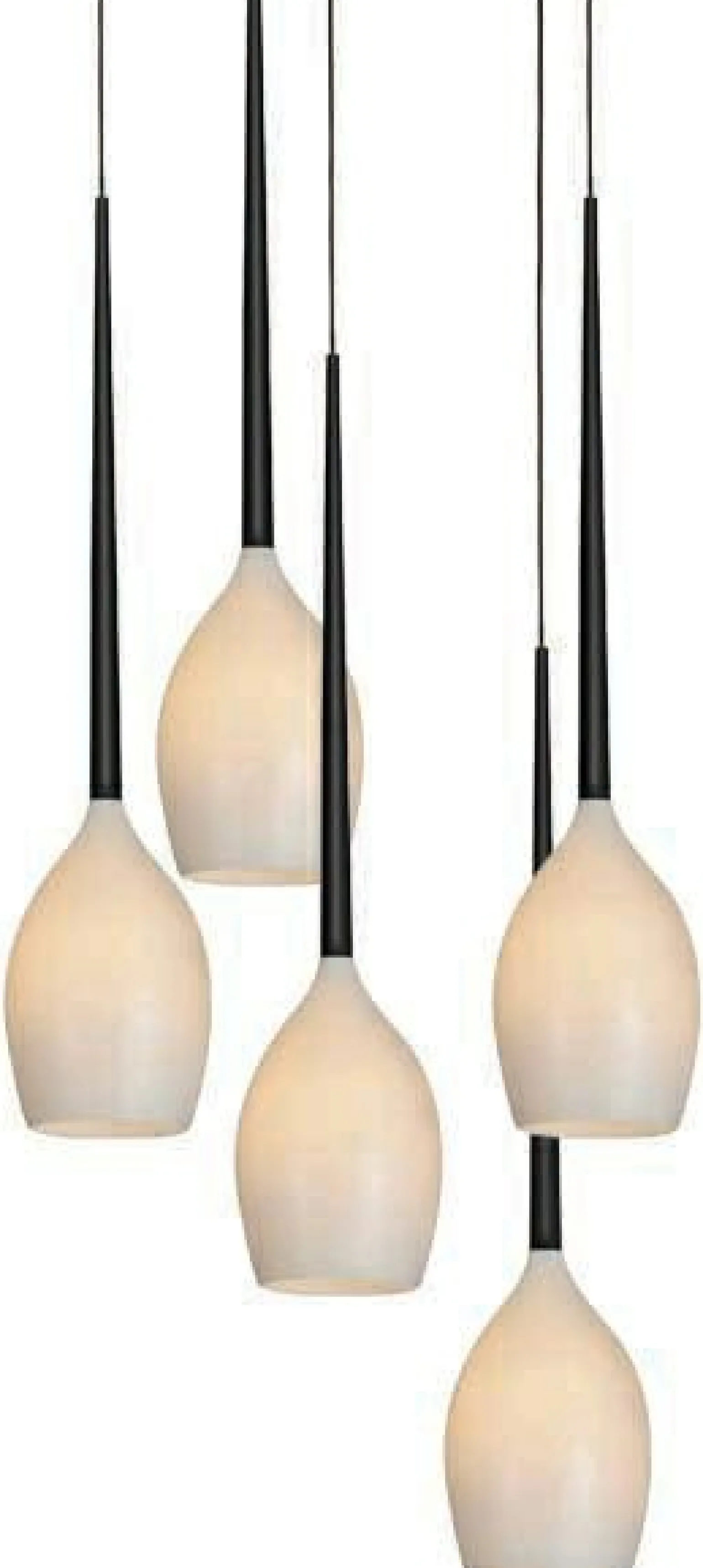 Best Sale Lampa wisząca AZ0311 - Izza 5 (shiny white) - AZZARDO Żyrandole Nowoczesne