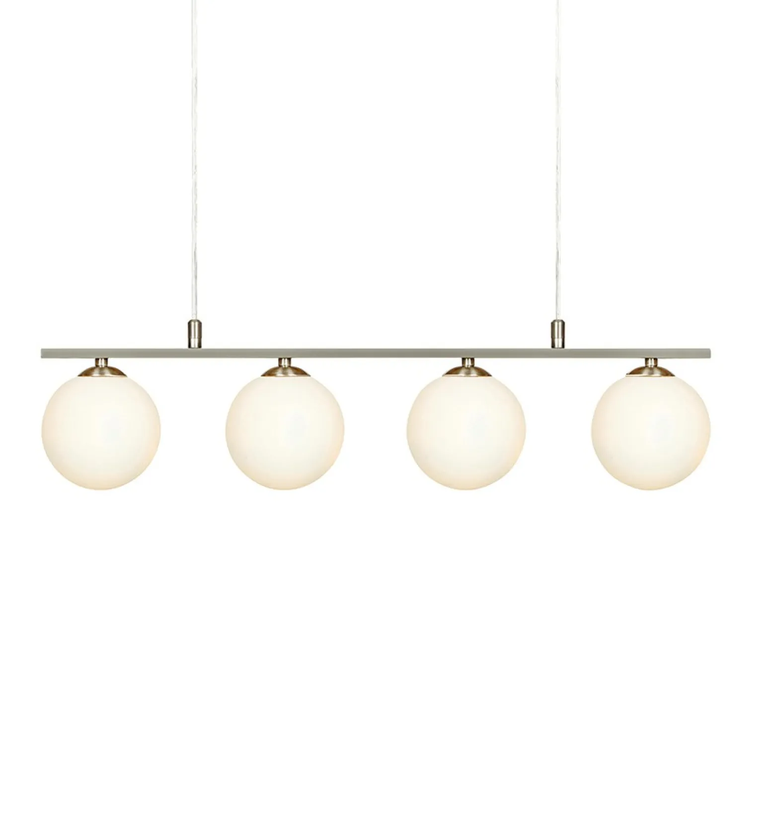Discount Lampa wisząca białe klosze w kształcie kul 107573 | Kaja Oświetlenie Żyrandole Nowoczesne