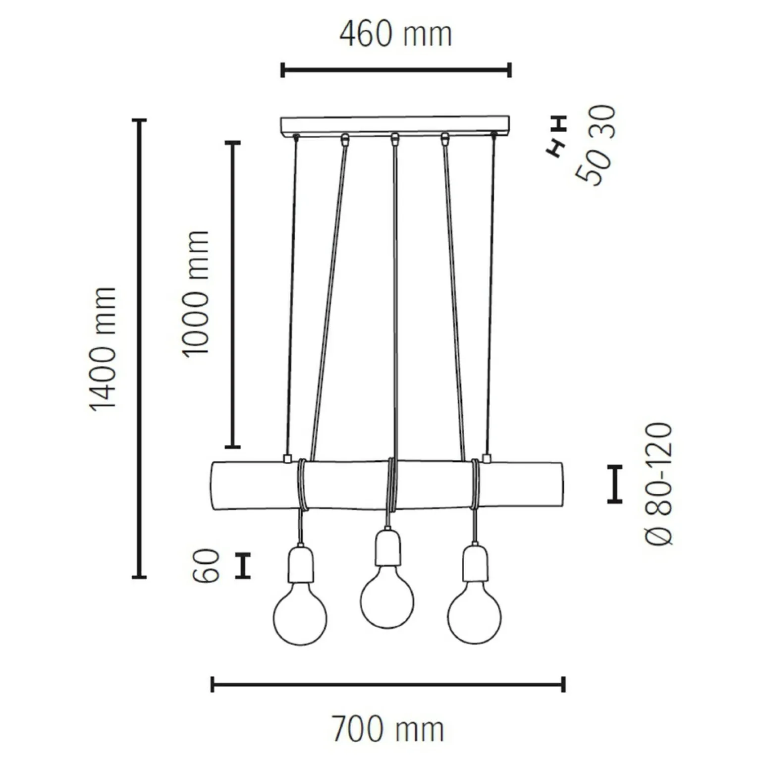 Online Lampa wisząca łącząca drewno z betonem 68599304 TRABO CONCRETE | Kaja Żyrandole Nowoczesne