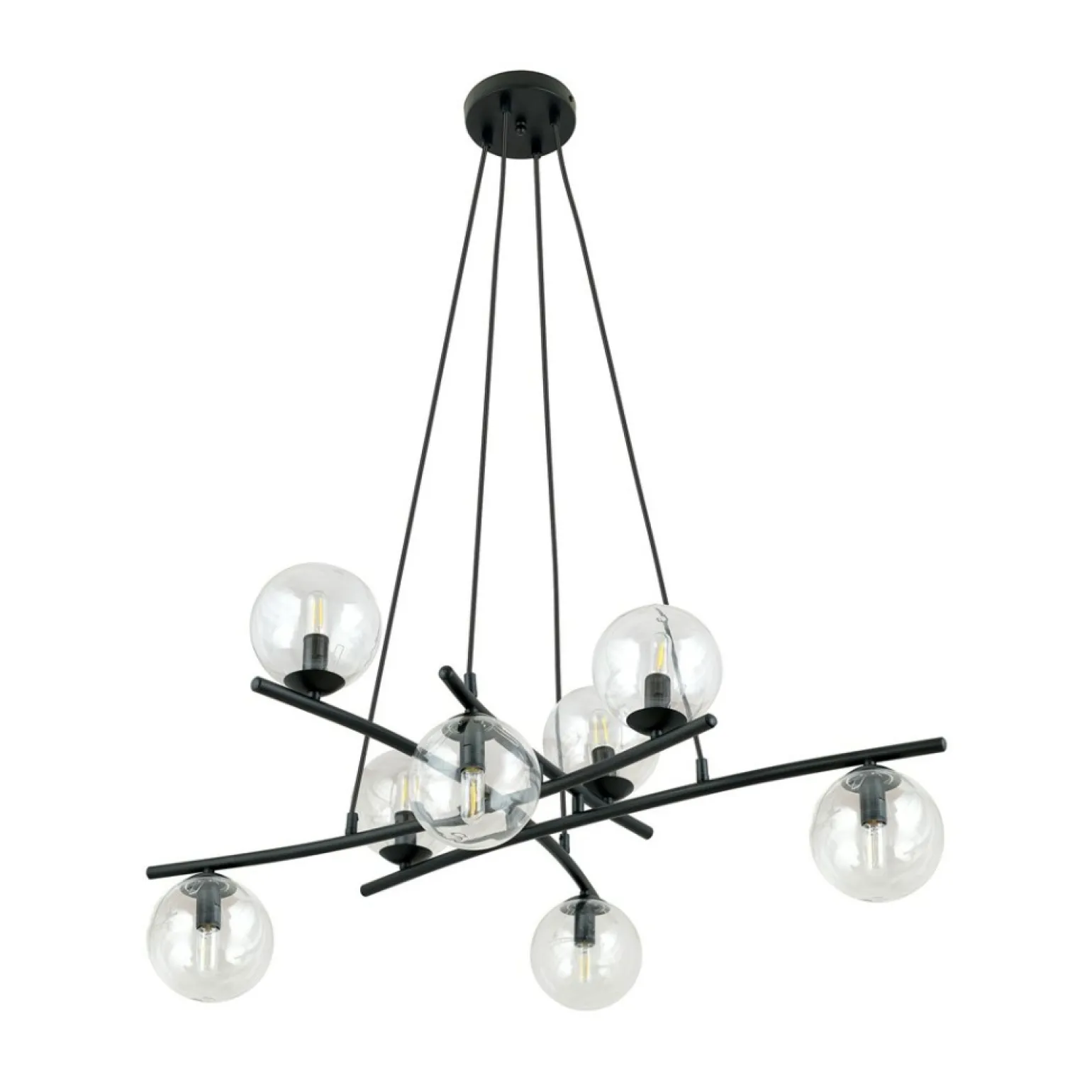 Best Sale Lampa wisząca dająca dużo światła, na 8 żarówek 1202/8 z serii ESSA Żyrandole Nowoczesne