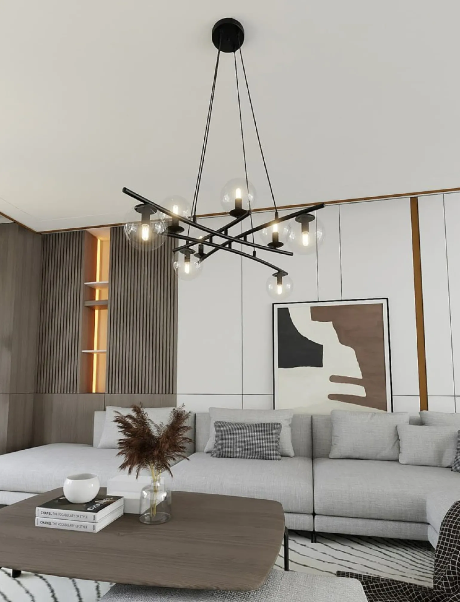 Best Sale Lampa wisząca dająca dużo światła, na 8 żarówek 1202/8 z serii ESSA Żyrandole Nowoczesne
