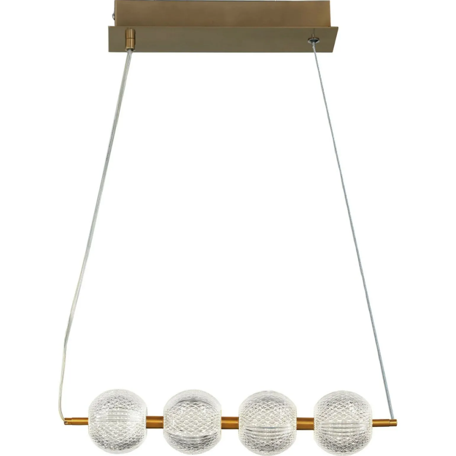 Best Sale Lampa wisząca do jadalni w stylu glamour LP-2202/4L GD DIAMOND | Kaja Żyrandole Nowoczesne