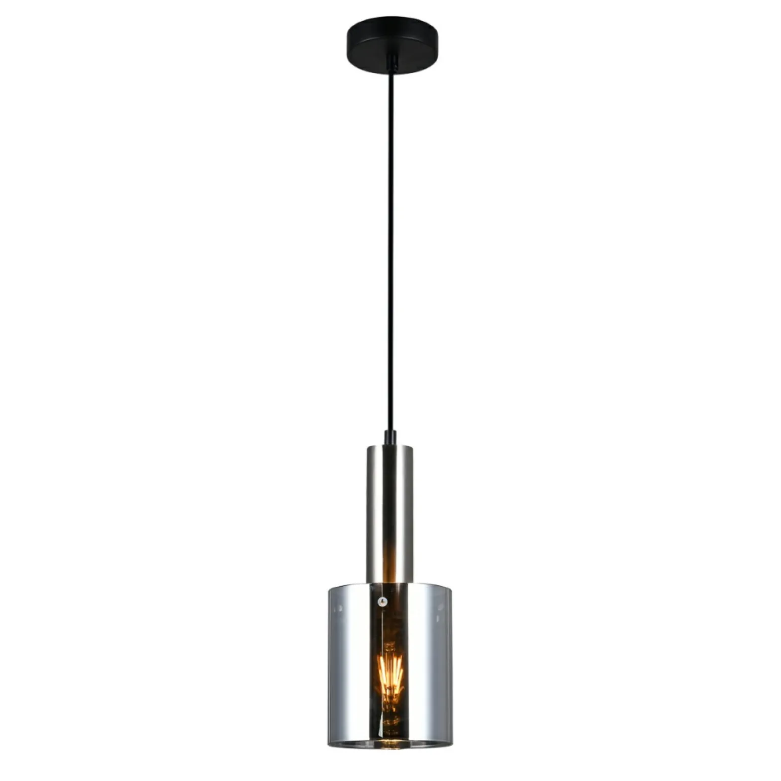 Cheap Lampa wisząca do loftowej kuchni PND-5581-1-SC+SG SARDO | Kaja Żyrandole Nowoczesne