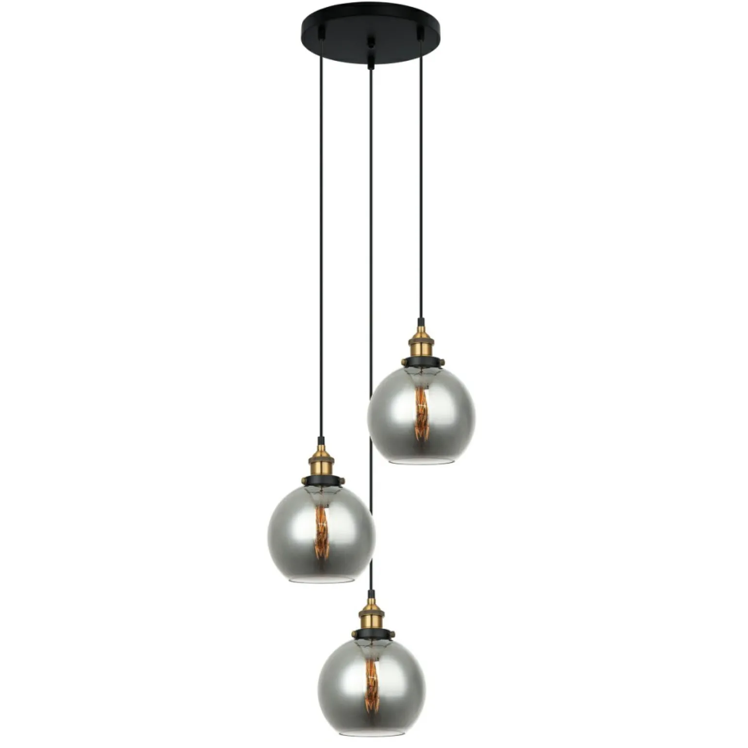 Clearance Lampa wisząca do sypialni MDM-4330/3 GD+SG CARDENA | Kaja Oświetlenie Żyrandole Nowoczesne
