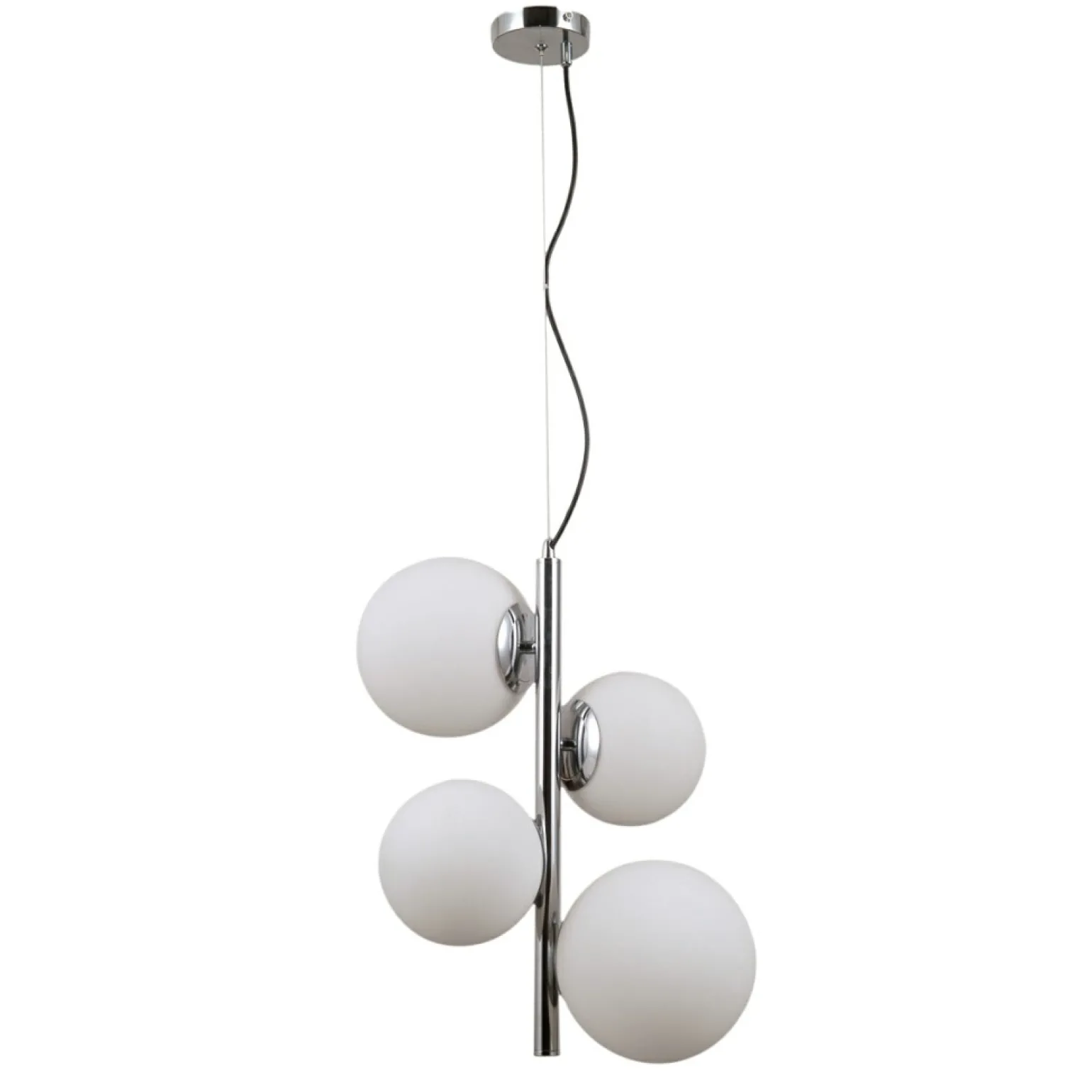 New Lampa wisząca do sypialni PND-44213-4B-CH RIGA | Kaja Oświetlenie Żyrandole Nowoczesne