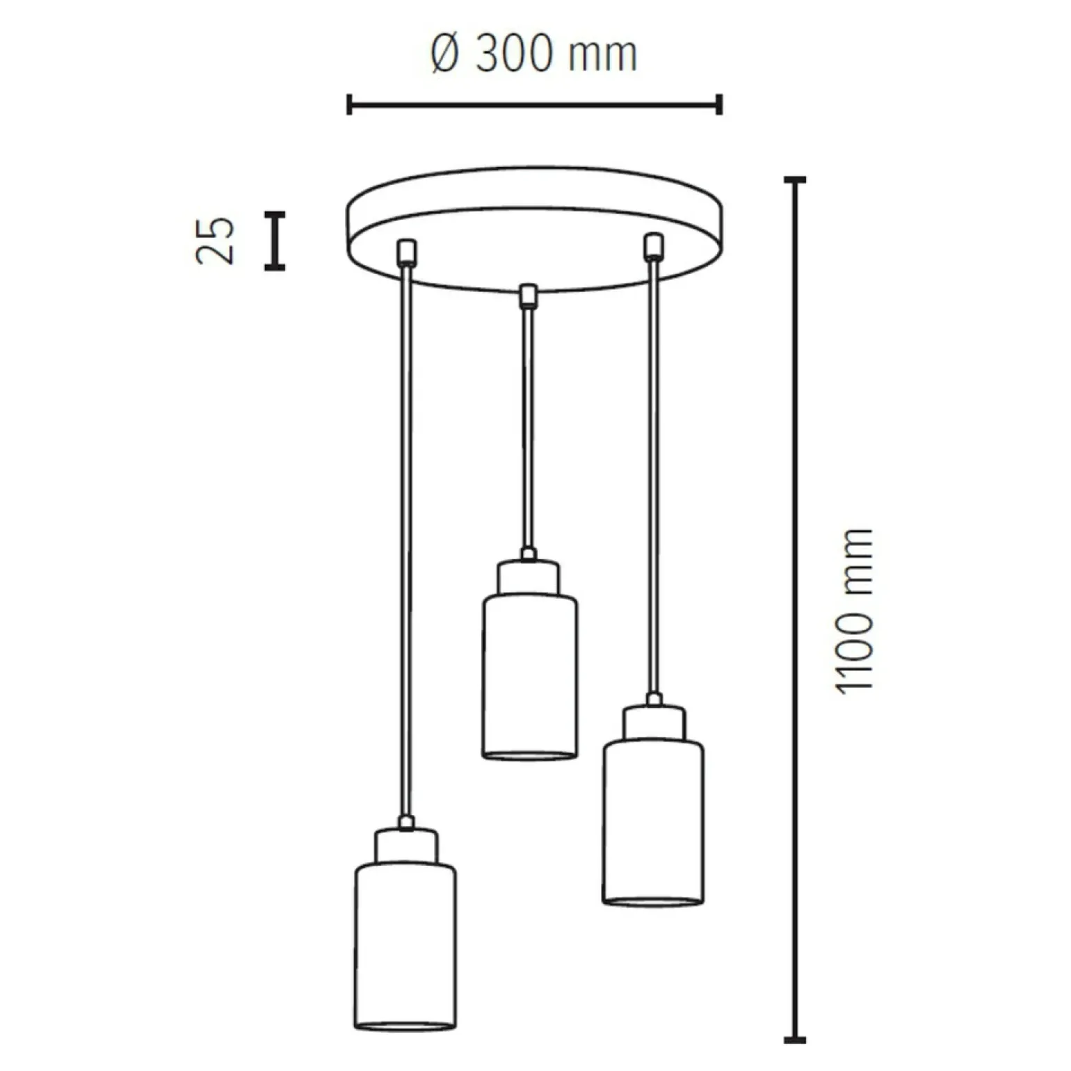 Fashion Lampa wisząca drewniana tarcza z białymi zwisami 1720574 BOSCO | Kaja Żyrandole Nowoczesne