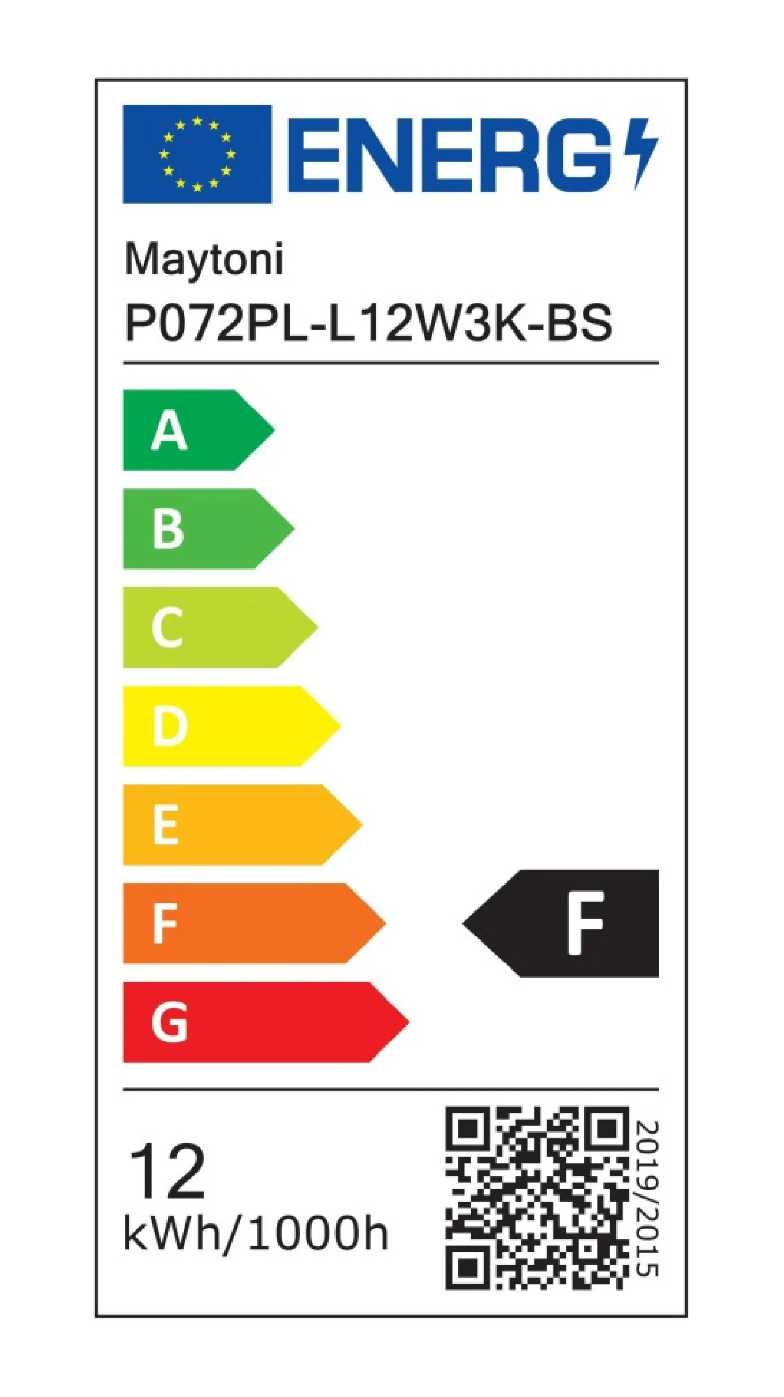 New Lampa wisząca, długa tuba LED 12W P072PL-L12W3K-BS z serii FOCUS LED Żyrandole Nowoczesne