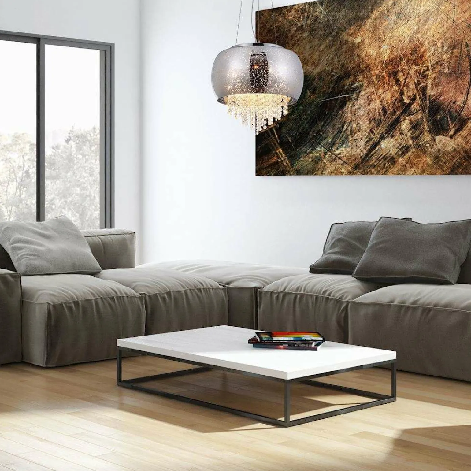 Hot Lampa wisząca glamour z kryształkami ML241 STARLIGHT | Kaja Żyrandole Nowoczesne