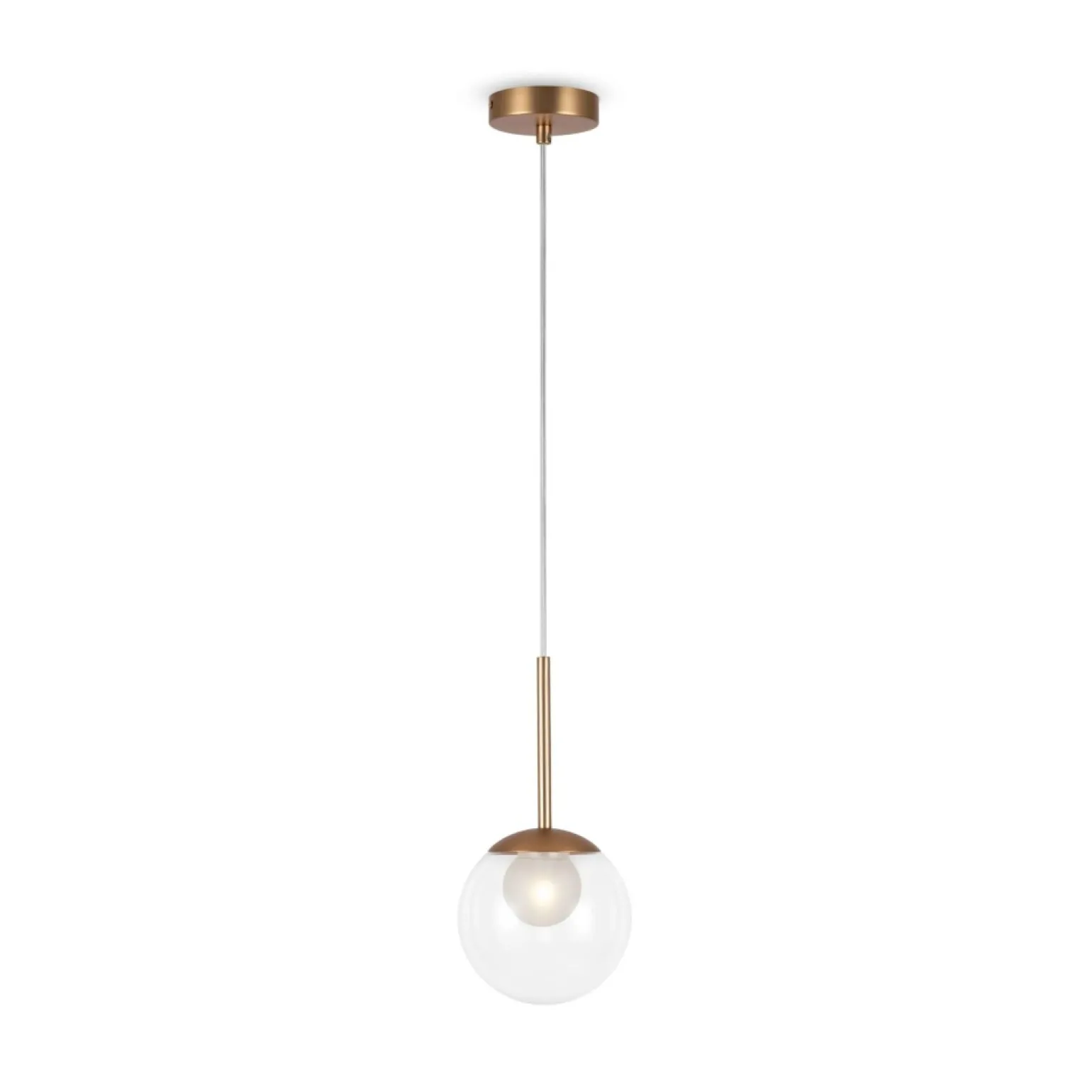 Shop Lampa wisząca, kloszem średnica 15cm MOD521PL-01G1 z serii BASIC FORM Żyrandole Nowoczesne