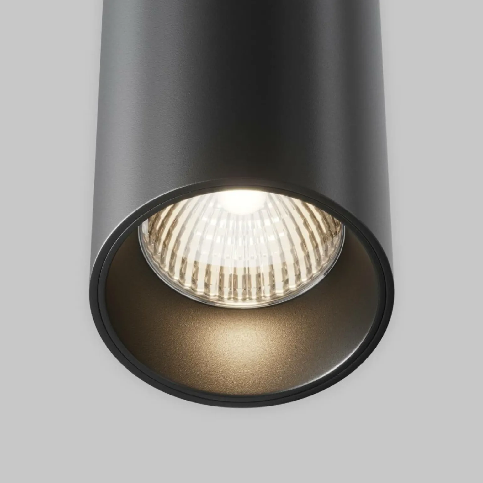 Online Lampa wisząca, krótka, czarna tuba P089PL-25W3K-B z serii EFIR Żyrandole Nowoczesne