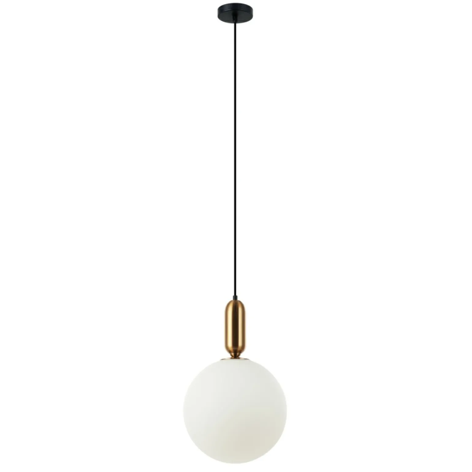 New Lampa wisząca kulka z kloszem PND-02340-1L-BRO ALDEVA | Kaja Żyrandole Nowoczesne