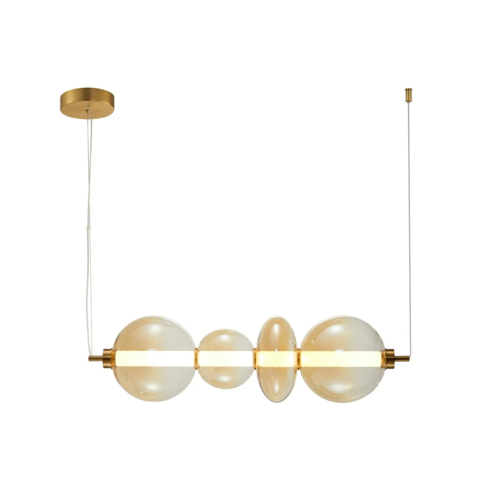 Online Lampa wisząca LED antyczny brąz PND-24352-36W-AB-AMB SONTE | Kaja Żyrandole Nowoczesne