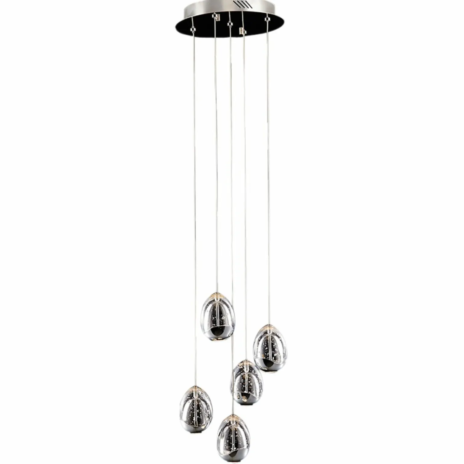 Cheap Lampa wisząca LED do salonu PND-22112132-5A-CR HUELTO | Kaja Żyrandole Nowoczesne