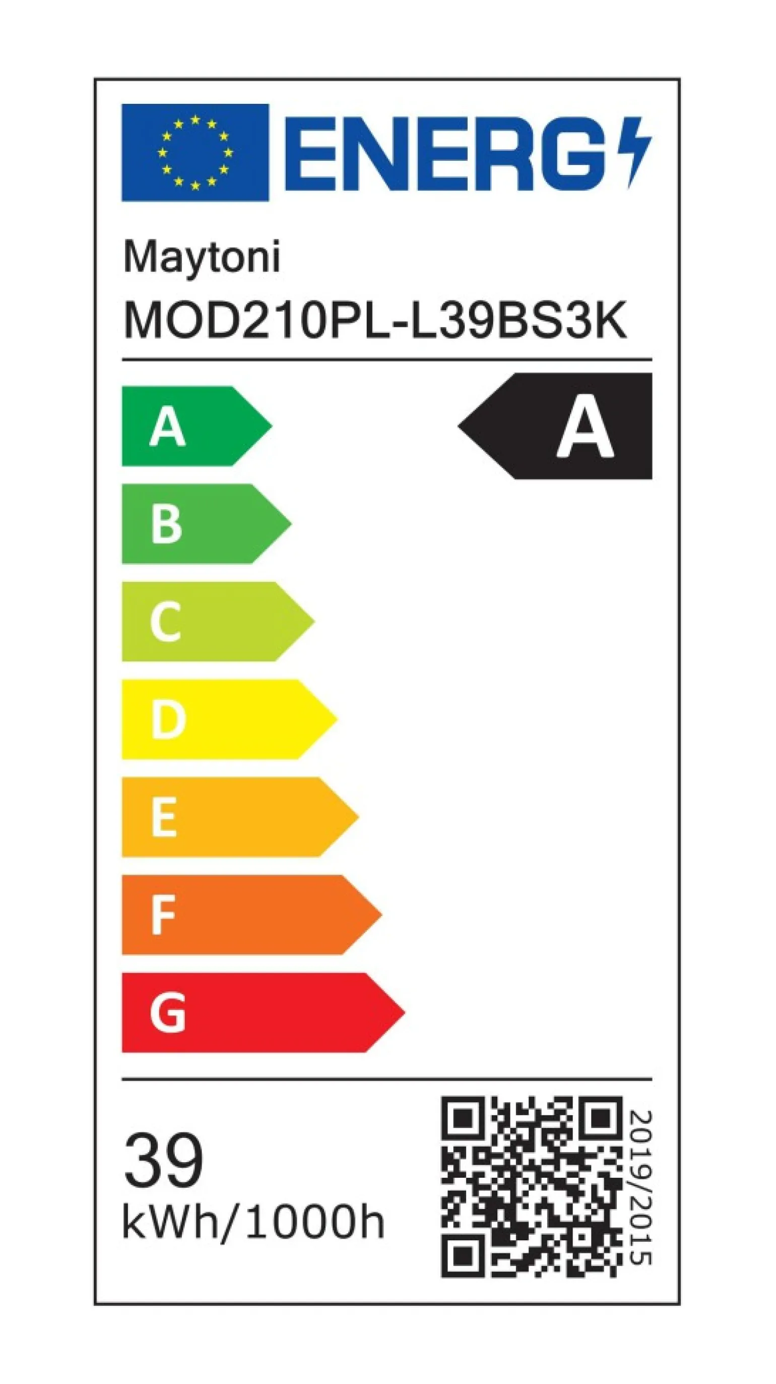 Discount Lampa wisząca LED, nad stół w jadalni MOD210PL-L39BS3K z serii COSMO Żyrandole Nowoczesne