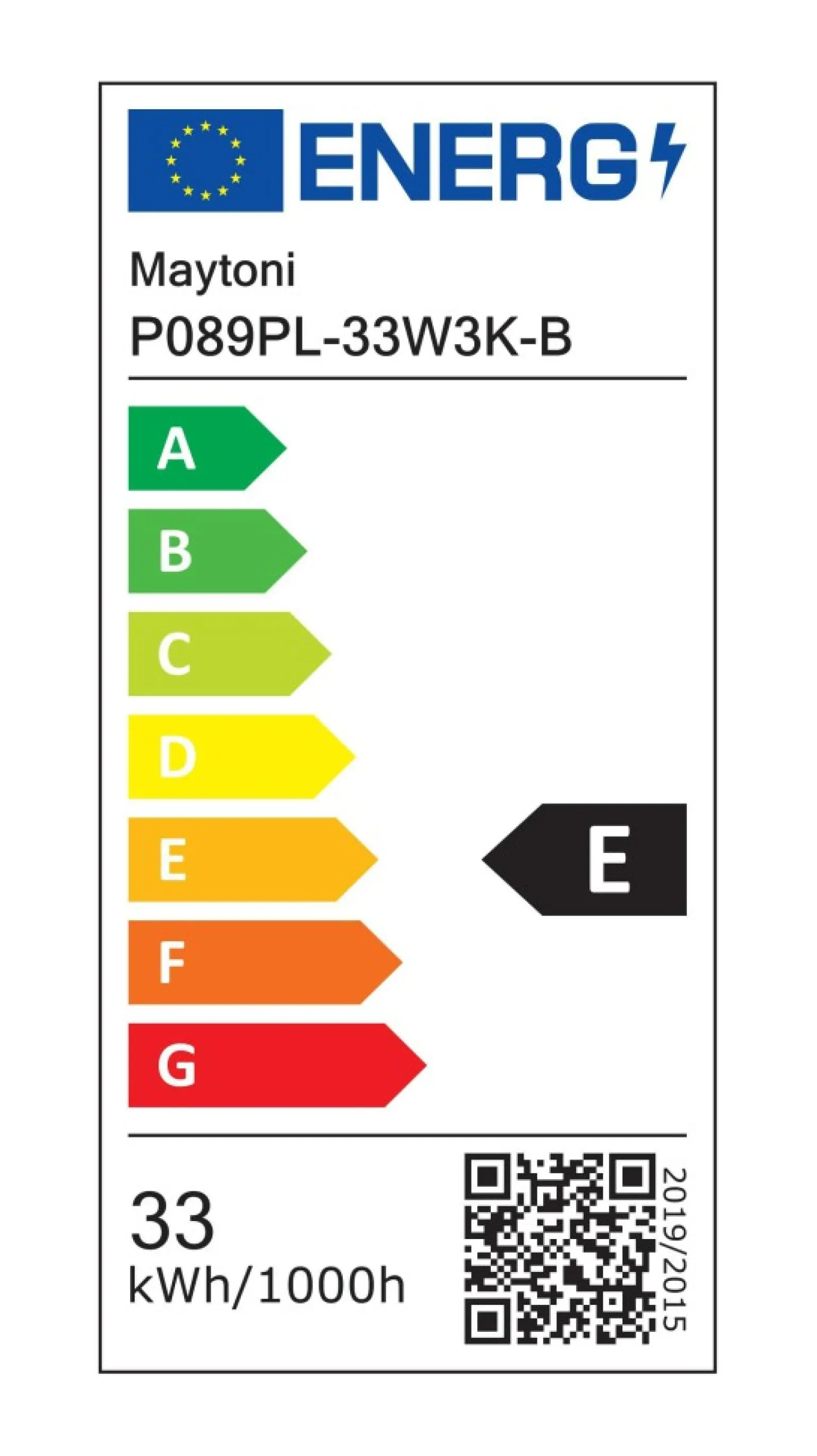Flash Sale Lampa wisząca, LED o mocy 33W, 3000K P089PL-33W3K-B z serii EFIR Żyrandole Nowoczesne