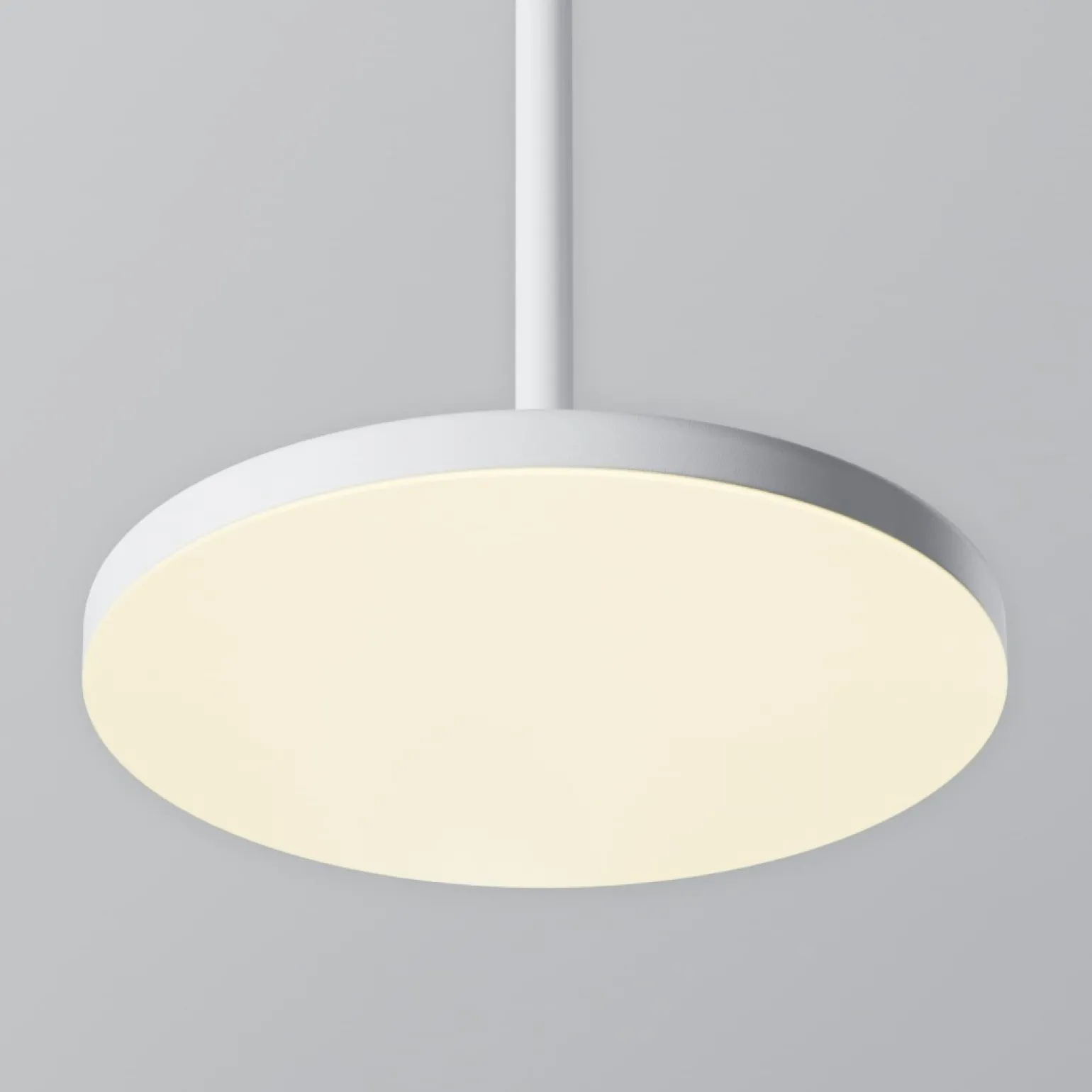 Discount Lampa wisząca, LED 12W, barwa ciepła P076PL-L12W3K-W z serii PLATO Żyrandole Nowoczesne