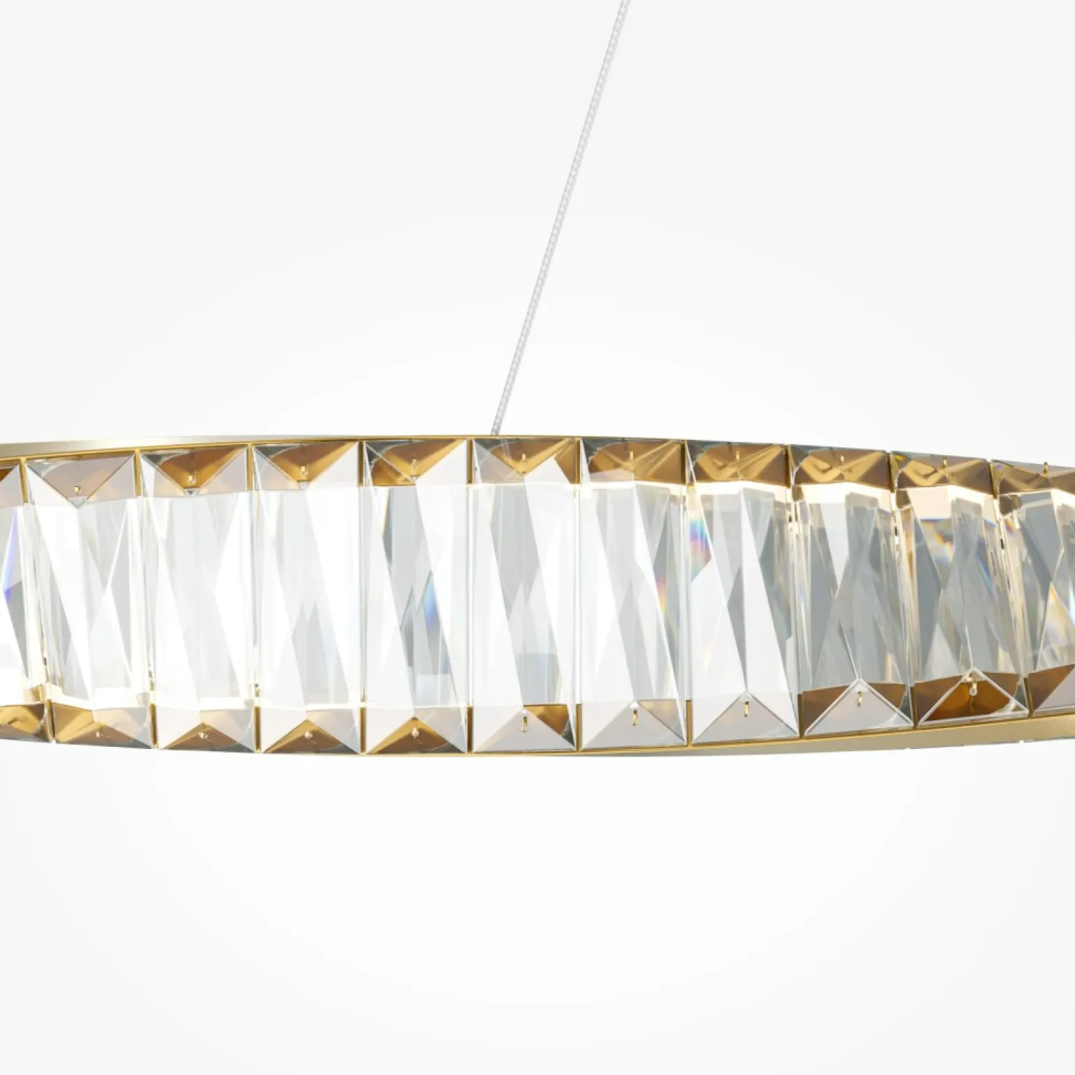 Clearance Lampa wisząca, ledowa, nad stół P097PL-L36BS3K z serii KRONE Żyrandole Nowoczesne