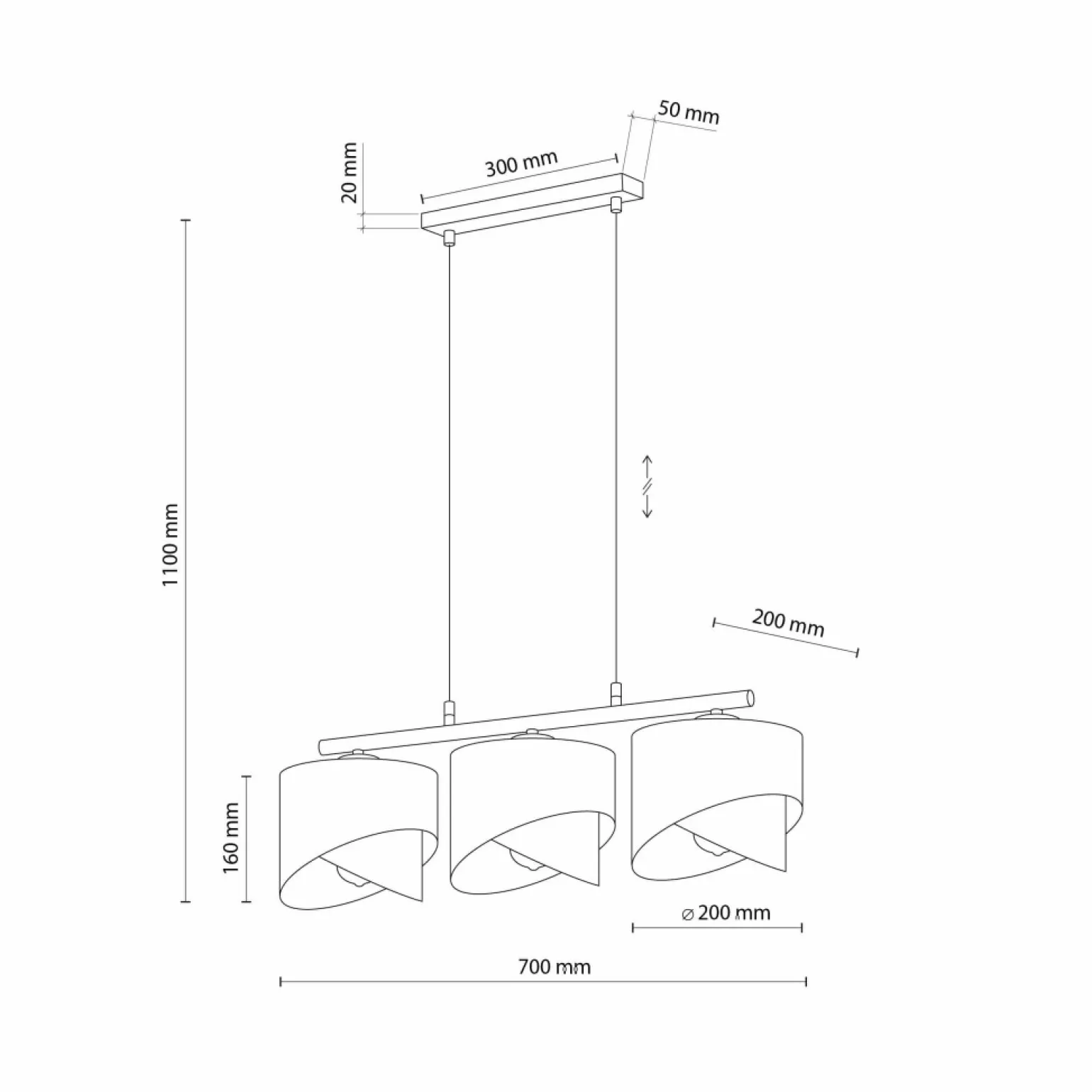 Best Sale Lampa wisząca modern glamour nad stół w jadalni TK 4821 z serii GRANT Żyrandole Nowoczesne