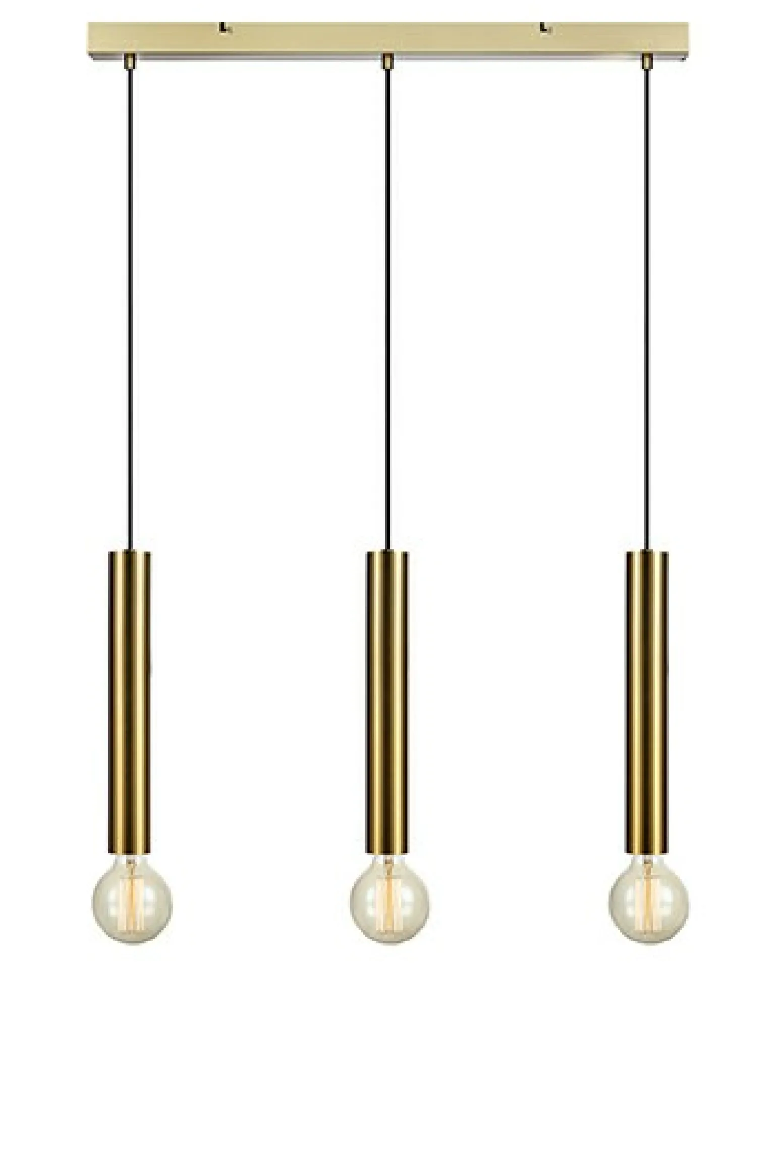 Sale Lampa wisząca na listwie w złotej oprawie 108261 | Kaja Oświetlenie Żyrandole Nowoczesne