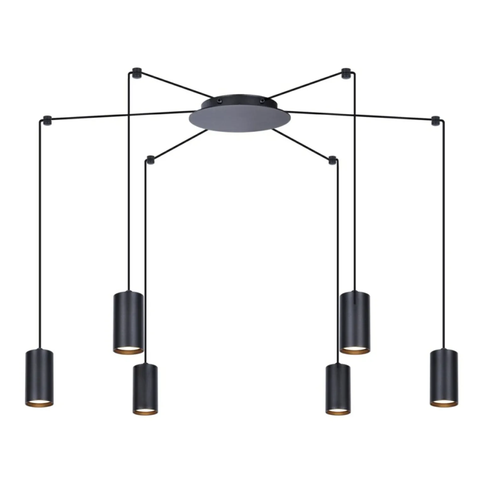 Best Sale Lampa wisząca na sześć żarówek - pająk - K-4898 PUERTO | Kaja Żyrandole Nowoczesne