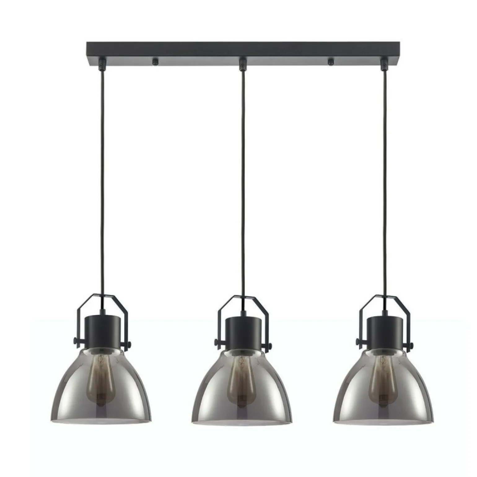 Fashion Lampa wisząca nad wyspę kuchenną PND-22371-3-BK+SG z serii DARLENA Żyrandole Nowoczesne