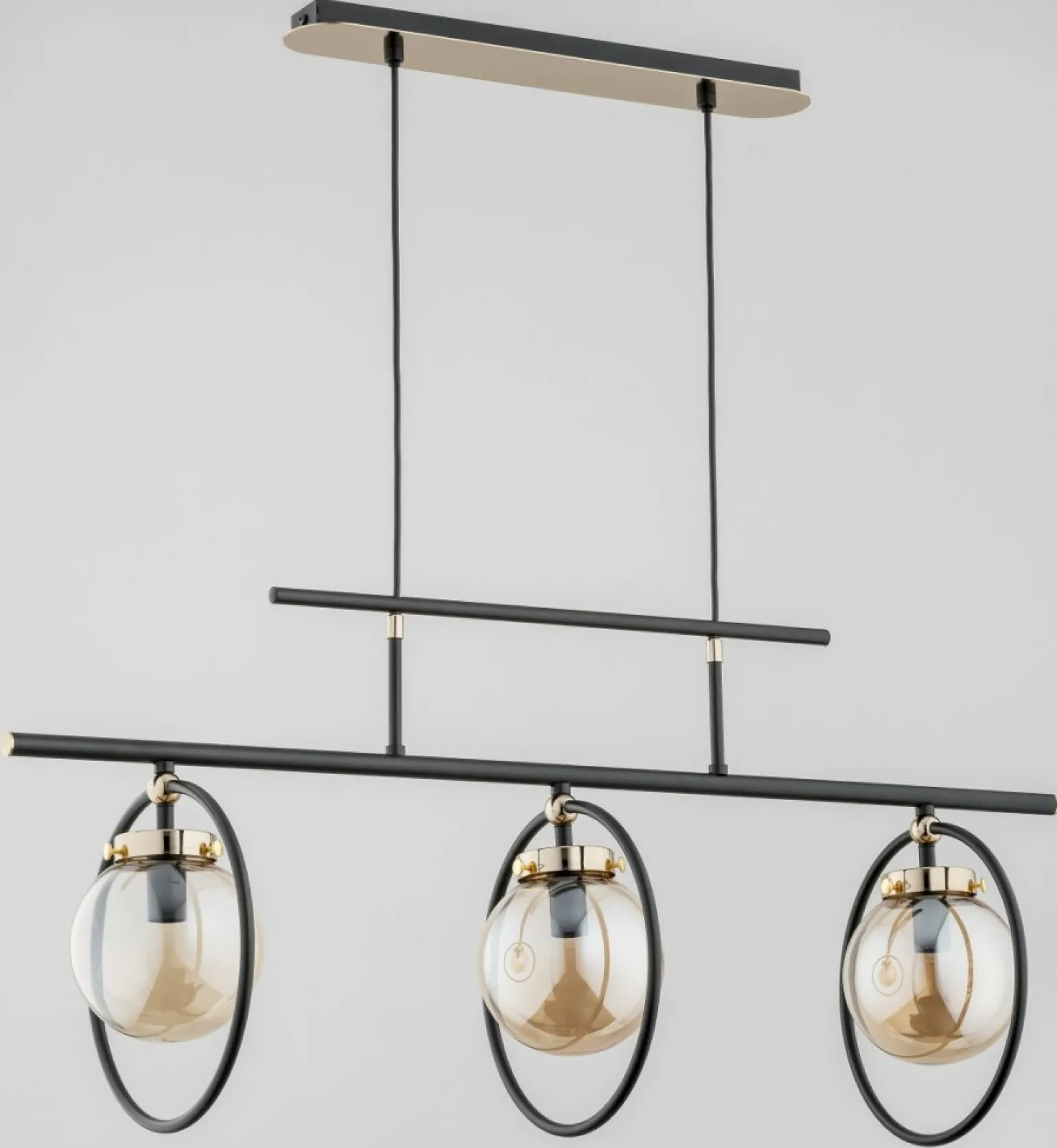 Shop Lampa wisząca o niebanalnej formie, czarno-złota AL 62196 | Kaja Żyrandole Nowoczesne