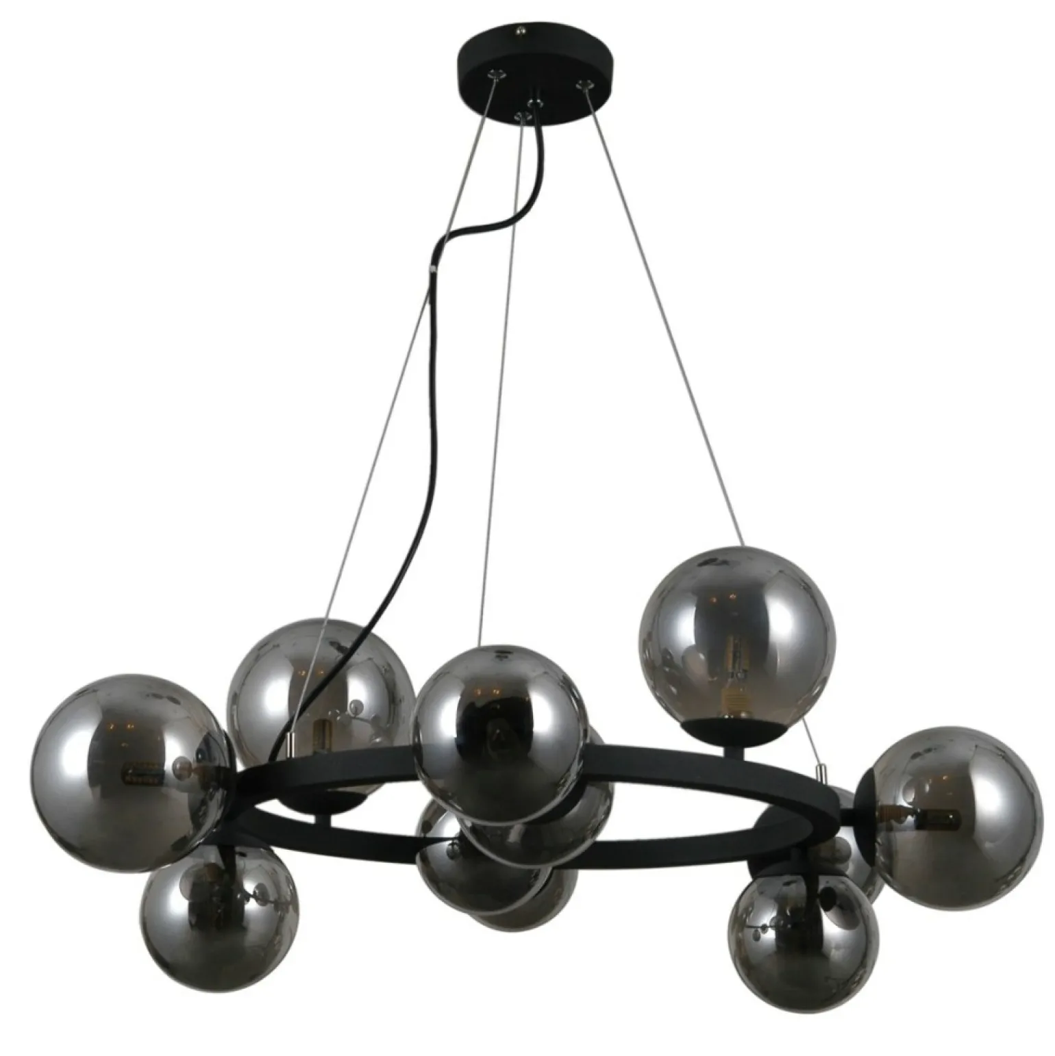 Discount Lampa wisząca obręcz z kulami PND-30223-11 MONTORA | Kaja Oświetlenie Żyrandole Nowoczesne