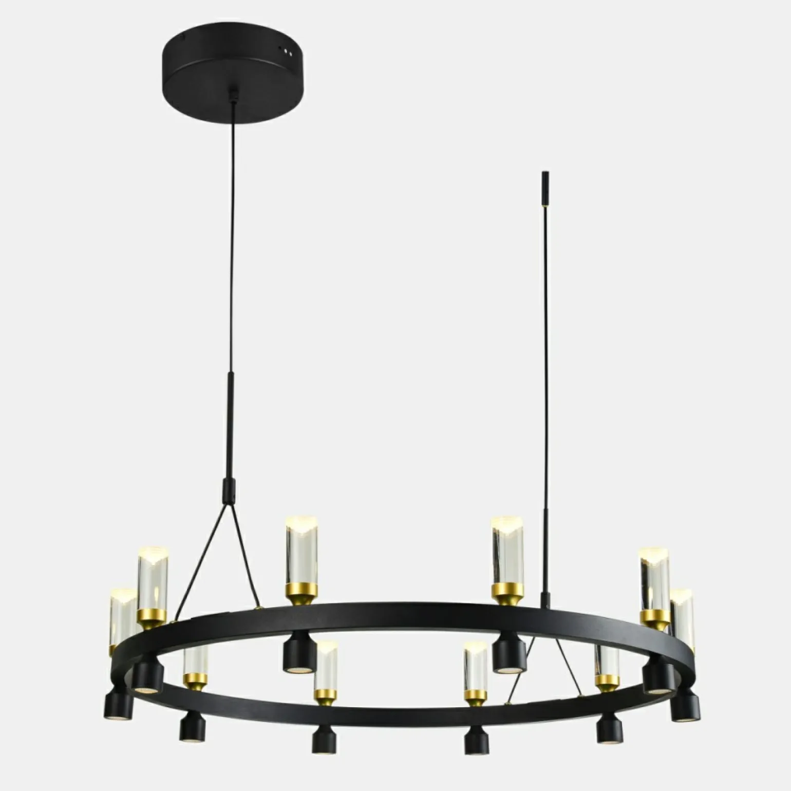 Discount Lampa wisząca okrąg LED ⌀81,8cm PND-83812-20 ALMELO | Kaja Oświetlenie Żyrandole Nowoczesne