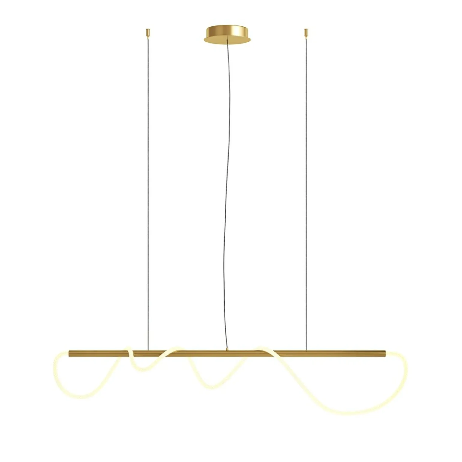 Cheap Lampa wisząca, ozdobna, ledowa linka MOD166PL-L30G3K z serii TAU Żyrandole Nowoczesne