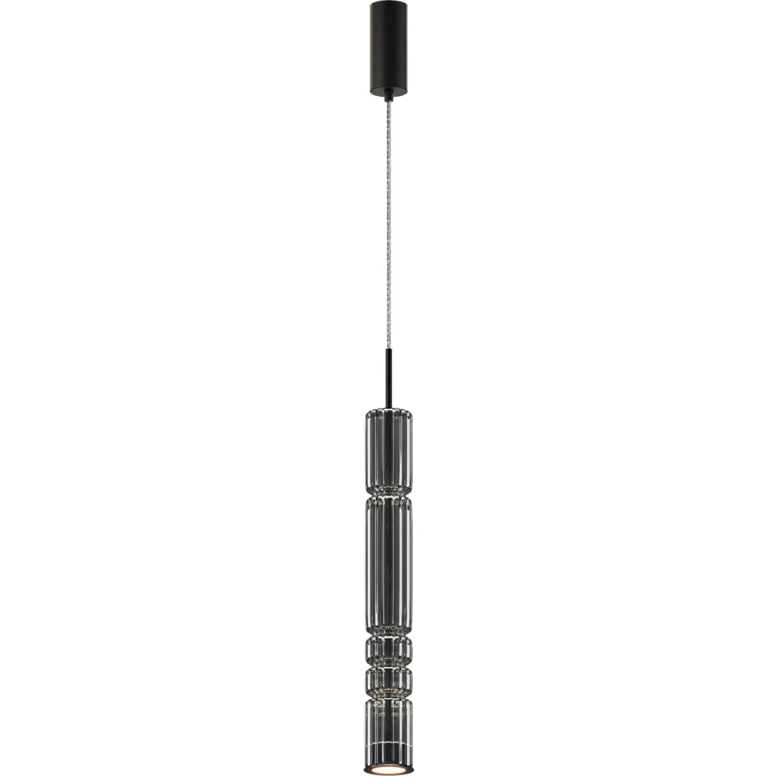Online Lampa wisząca, pojedyncza, czarna tuba MOD272PL-L12B3K z serii ORDO Żyrandole Nowoczesne