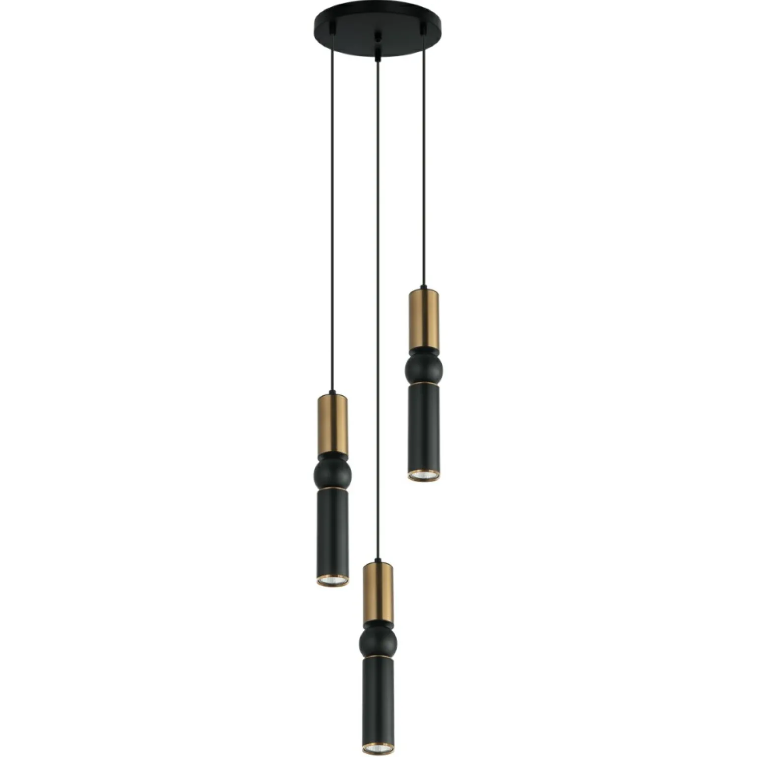 Sale Lampa wisząca regulowana PND-14290-3-BRO-BK ISIDORA | Kaja Oświetlenie Żyrandole Nowoczesne