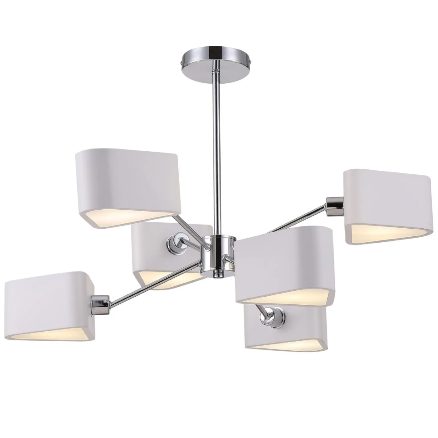 Discount Lampa wisząca, sześć punktów świetlnych MOD050PL-06CH z serii BRIANNE Żyrandole Nowoczesne