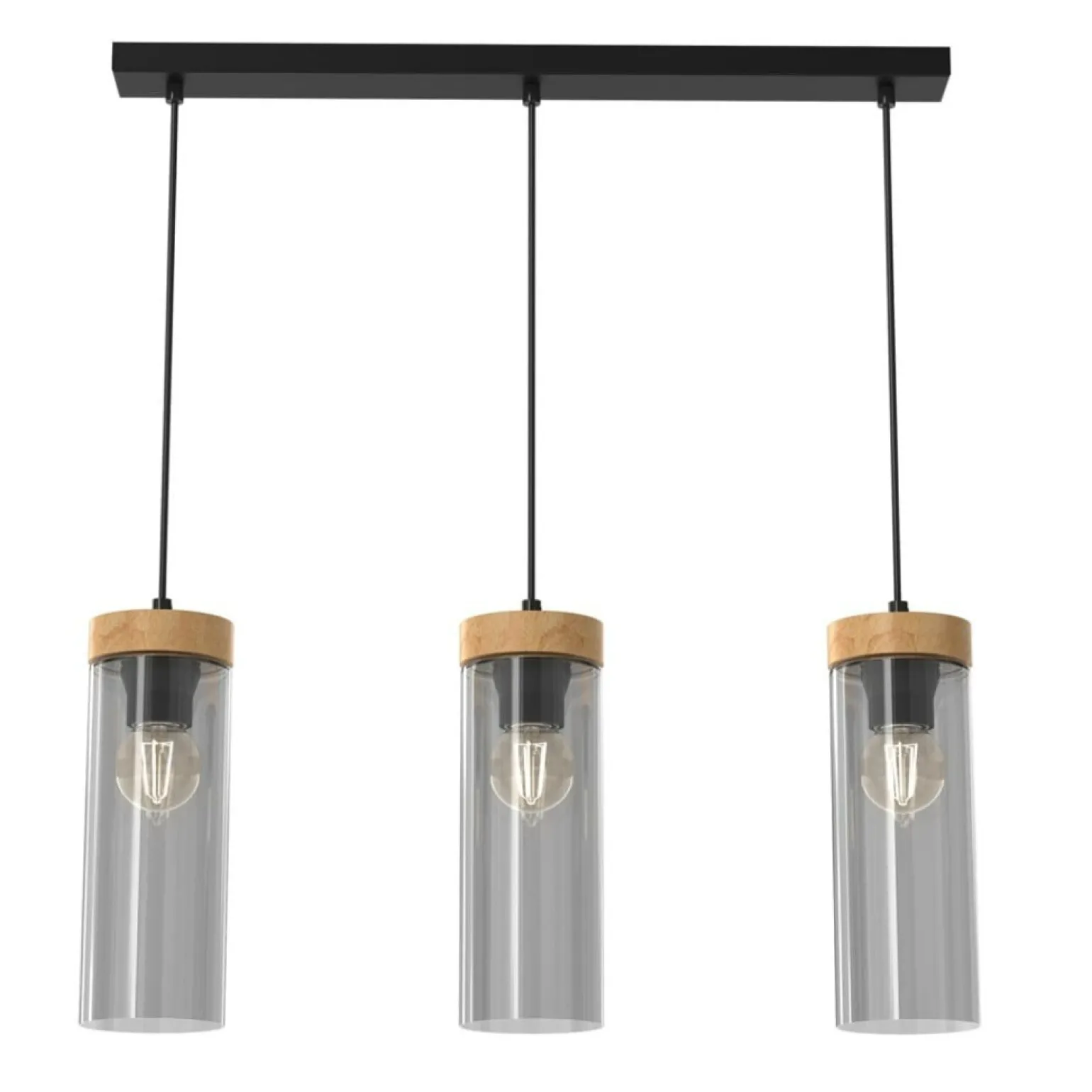 Best Sale Lampa wisząca, trzy klosze w kształcie walców MLP8665 z serii ELICA | Kaja Oświe Żyrandole Nowoczesne