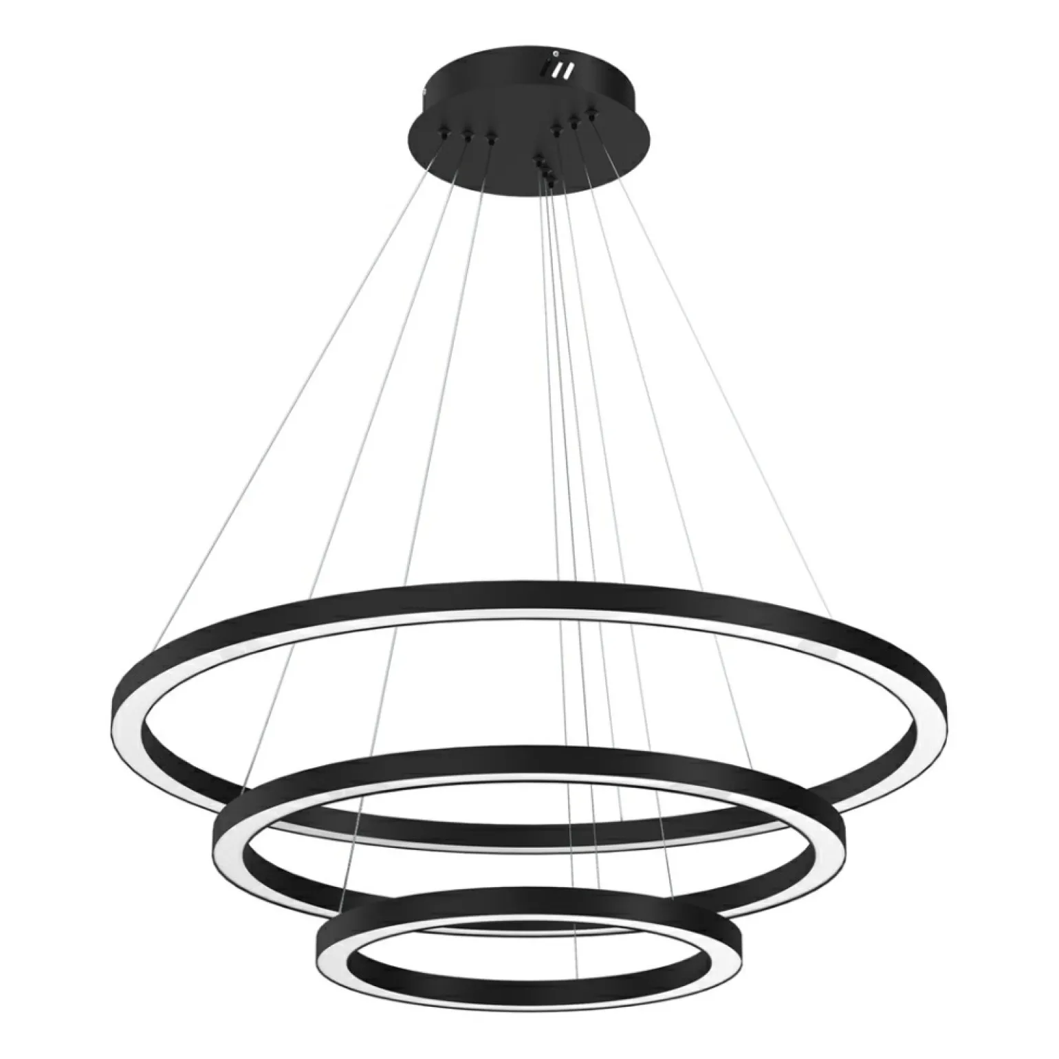 Best Sale Lampa wisząca, trzy obręcze różnej wielkości ML8424 z serii GALAXIA | Kaja Oświe Żyrandole Nowoczesne