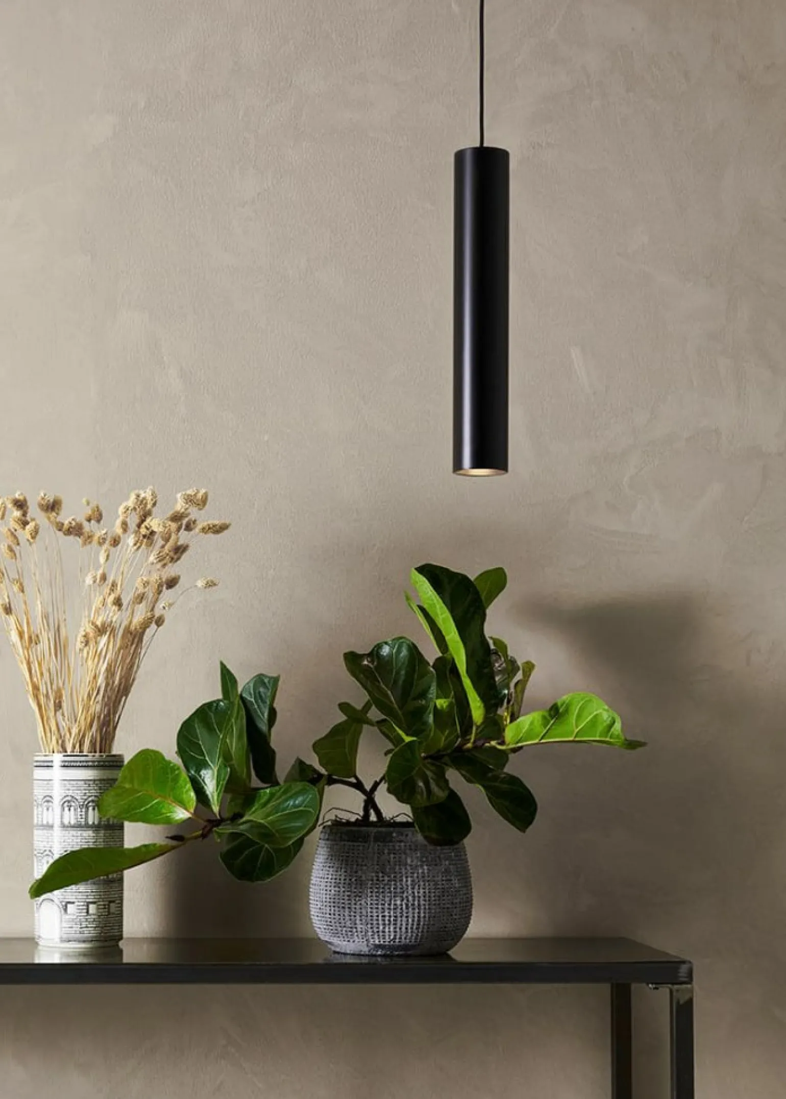 Clearance Lampa wisząca typu czarna tuba z gwintem GU10 107879 | Kaja Żyrandole Nowoczesne