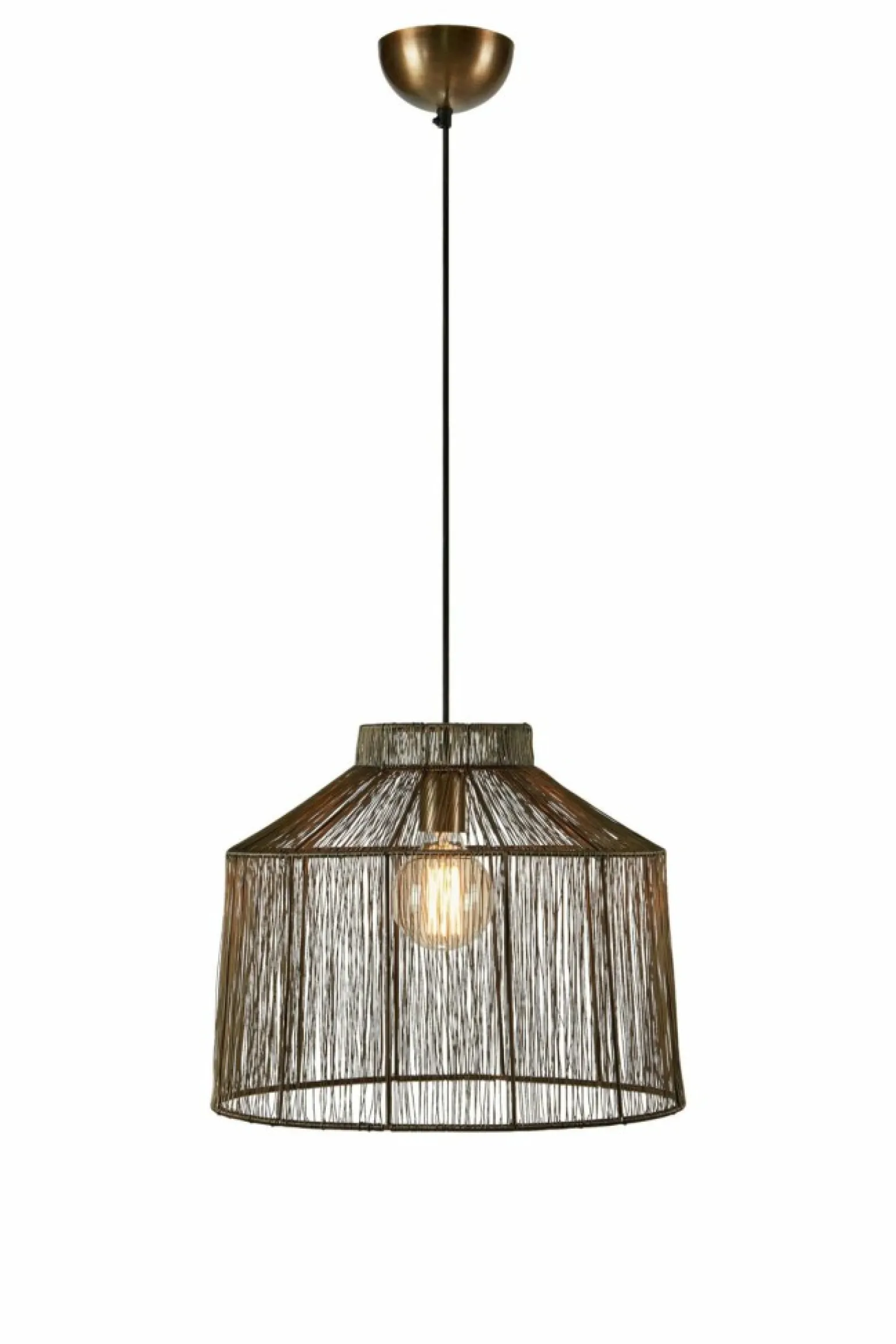 Sale Lampa wisząca w kolorze antycznego złota 108667 CAPANNA | Kaja Żyrandole Nowoczesne