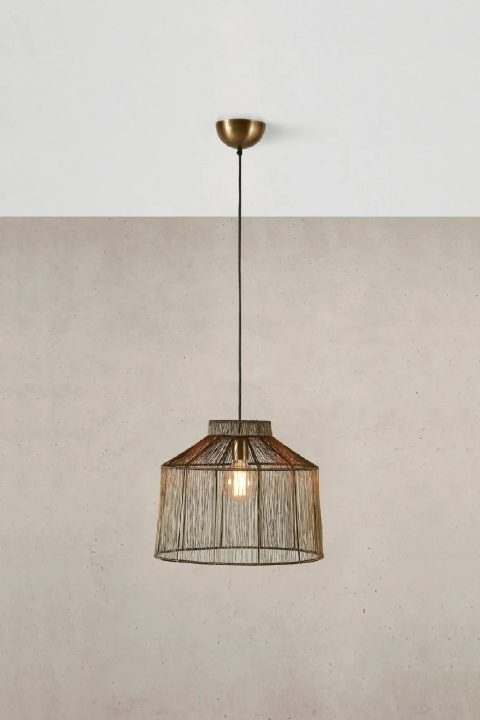 Sale Lampa wisząca w kolorze antycznego złota 108667 CAPANNA | Kaja Żyrandole Nowoczesne