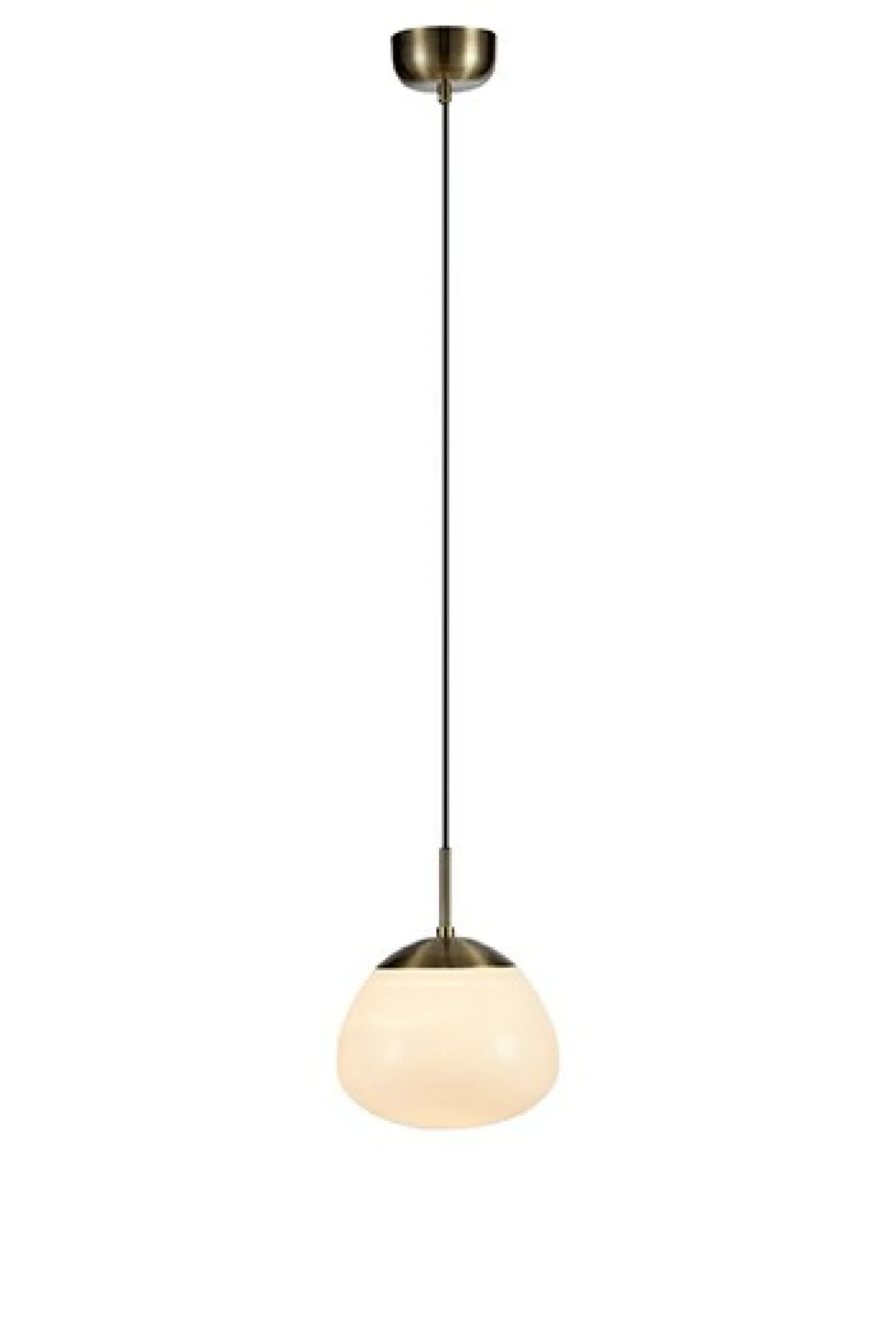 Discount Lampa wisząca w kolorze antycznym z kloszem 108296 | Kaja Oświetlenie Żyrandole Nowoczesne