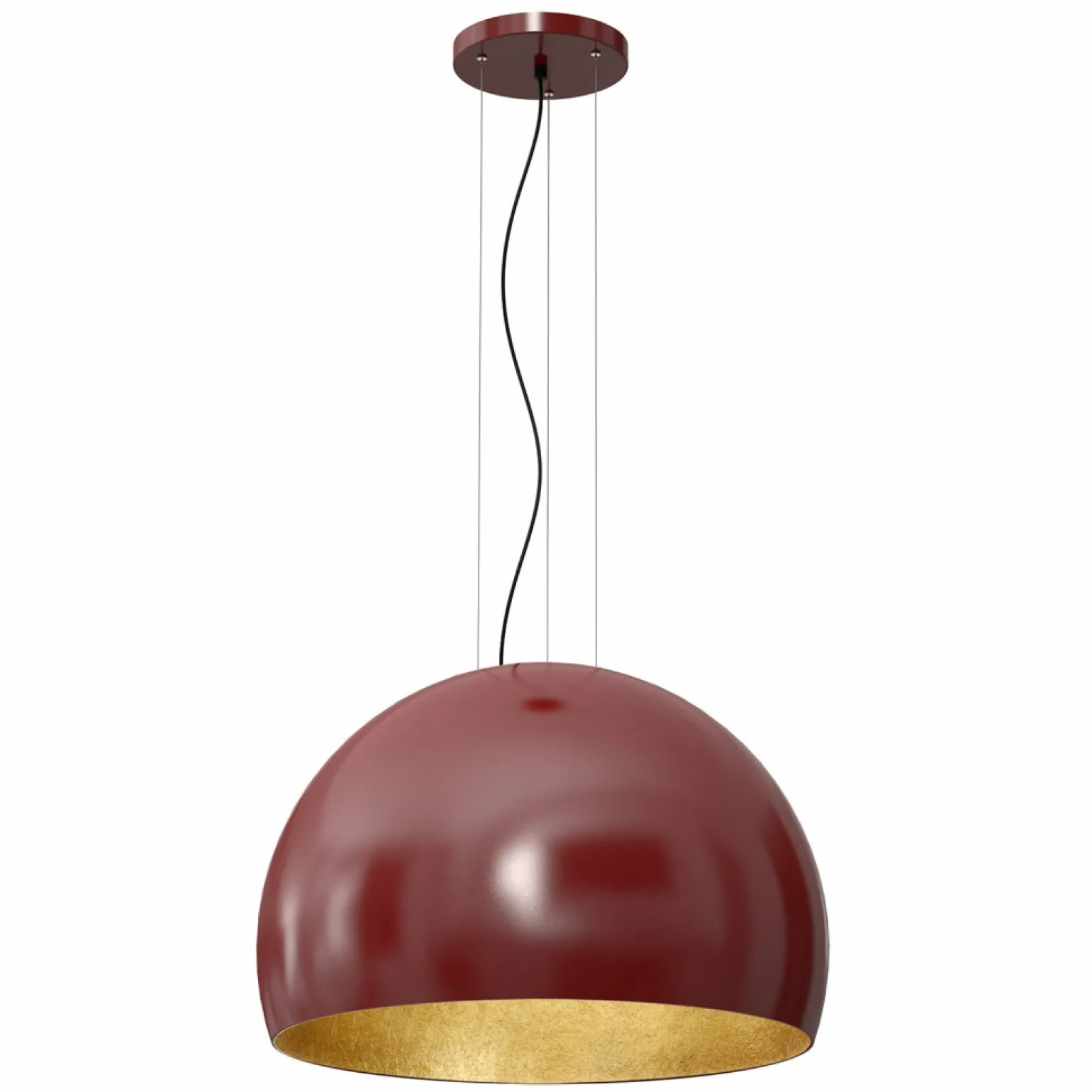 Best Sale Lampa wisząca, w kolorze burgungowym i złotym LX 1689 z serii COMPO Żyrandole Nowoczesne