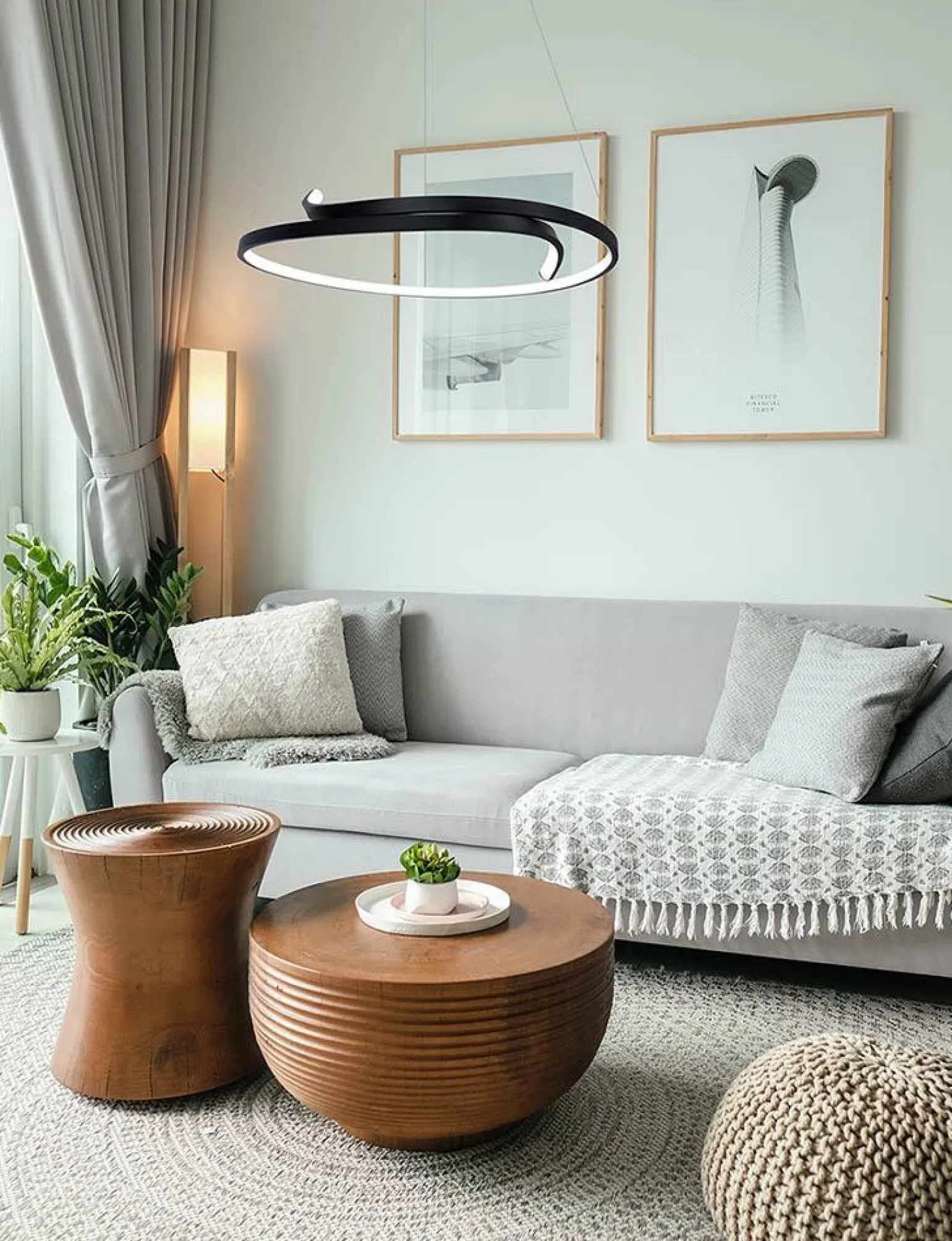 Best Sale Lampa wisząca w kształcie okręgu, barwa neutralna K-8187 z serii KALPA | Kaja Oś Żyrandole Nowoczesne
