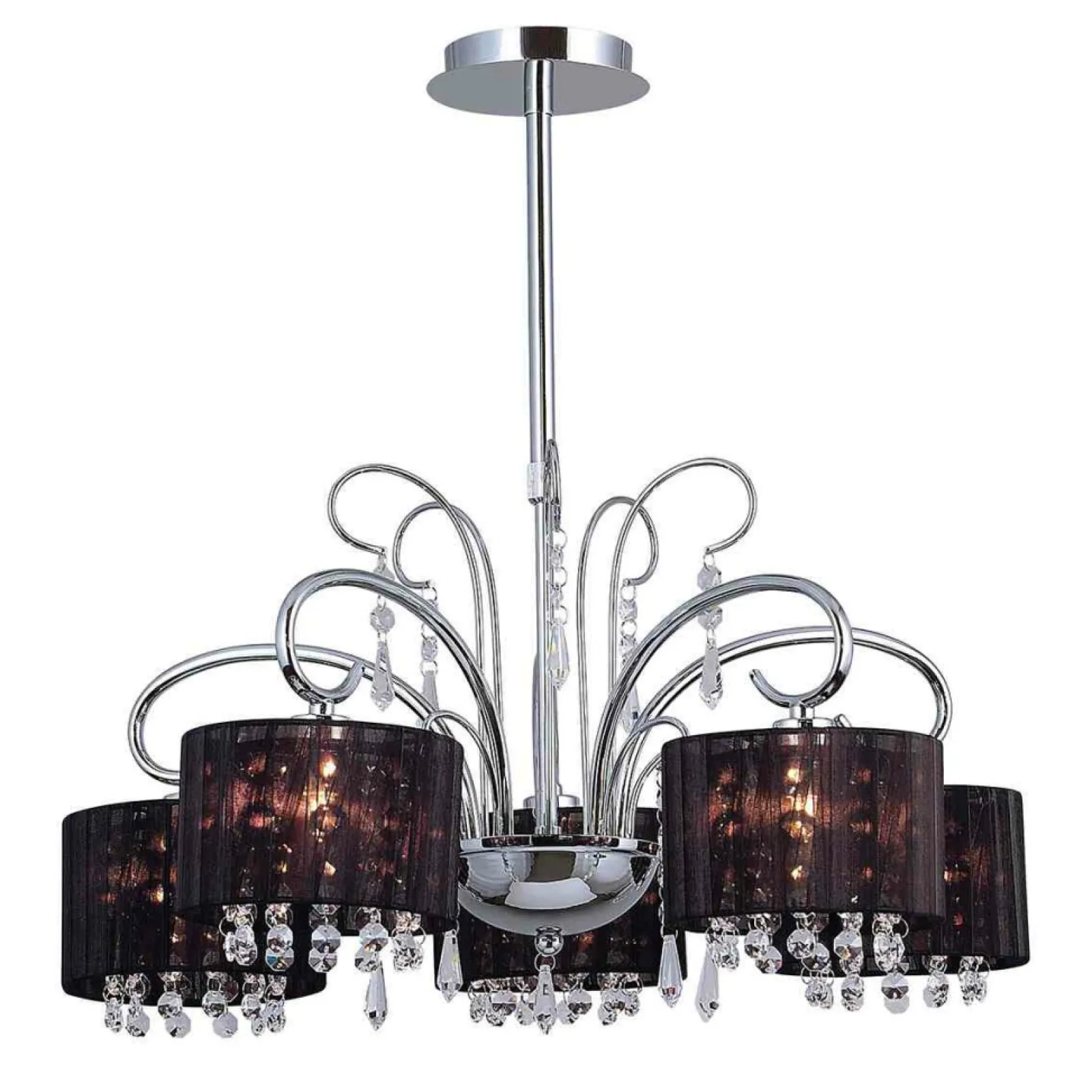 Sklep Kaja Lampa wisząca w stylu dark glamour MDM1583/5 SPAN | Kaja Oświetlenie* Żyrandole Z Abażurem
