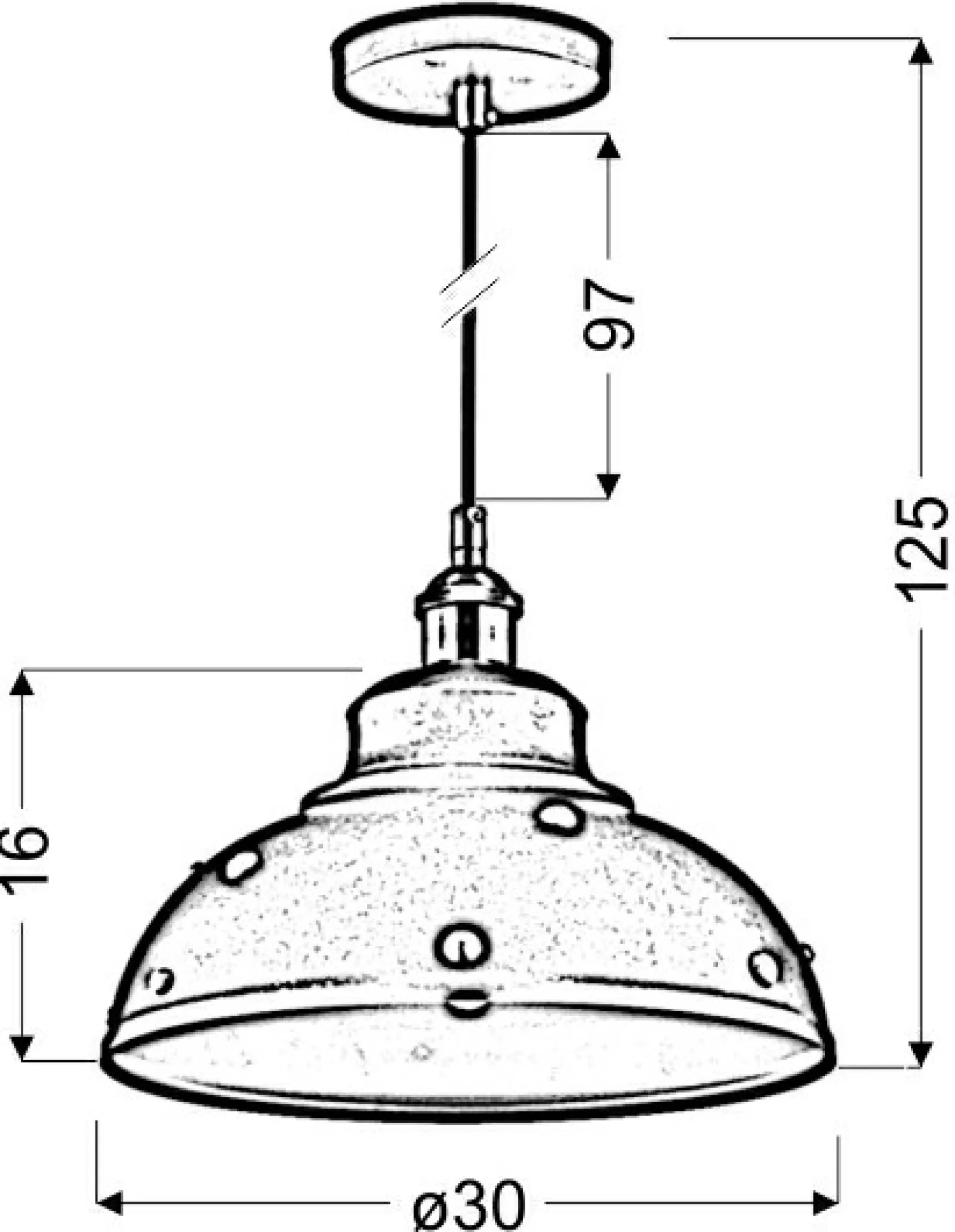 Sklep Kaja Lampa wisząca w stylu industrialnym 31-57662 SCRIMI | Kaja Oświetlenie* Randole Tradycyjne