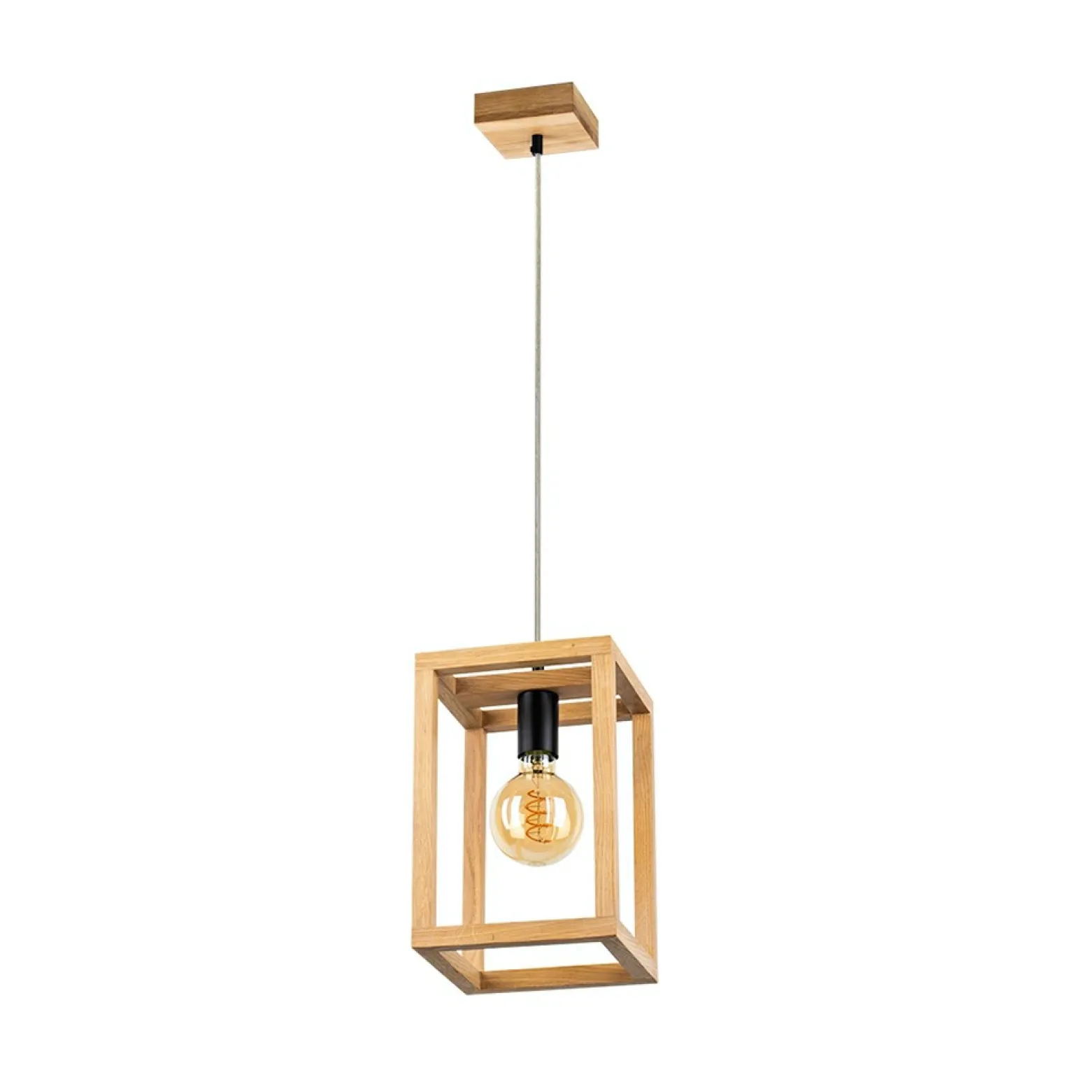 Outlet Lampa wisząca w stylu rustykalnym bez klosza 61540174 KAGO | Kaja Żyrandole Nowoczesne