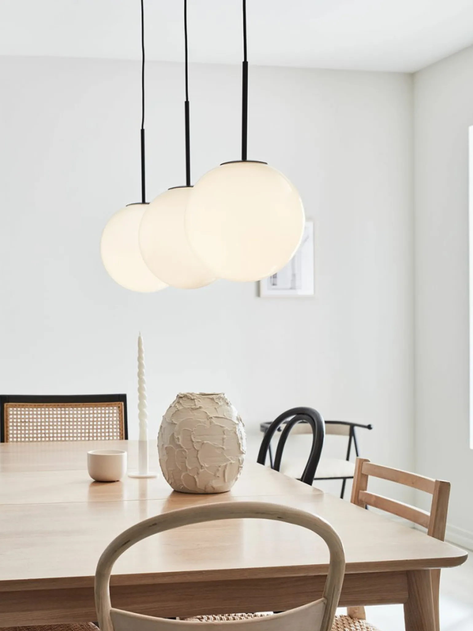 New Lampa wisząca z 3 kloszami w kształcie kul 108269 | Kaja Oświetlenie Żyrandole Nowoczesne