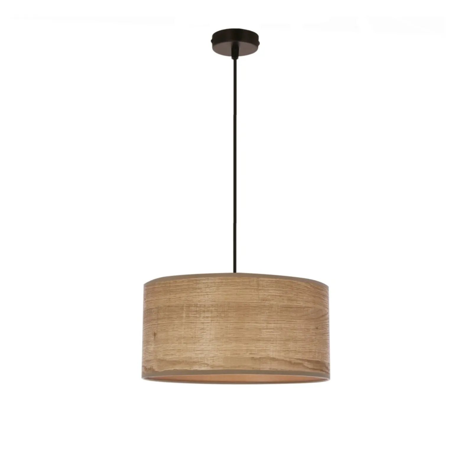 Best Sale Lampa wisząca z abażurem imitującym drewno 31-18373 LEGNO | Kaja Żyrandole Nowoczesne