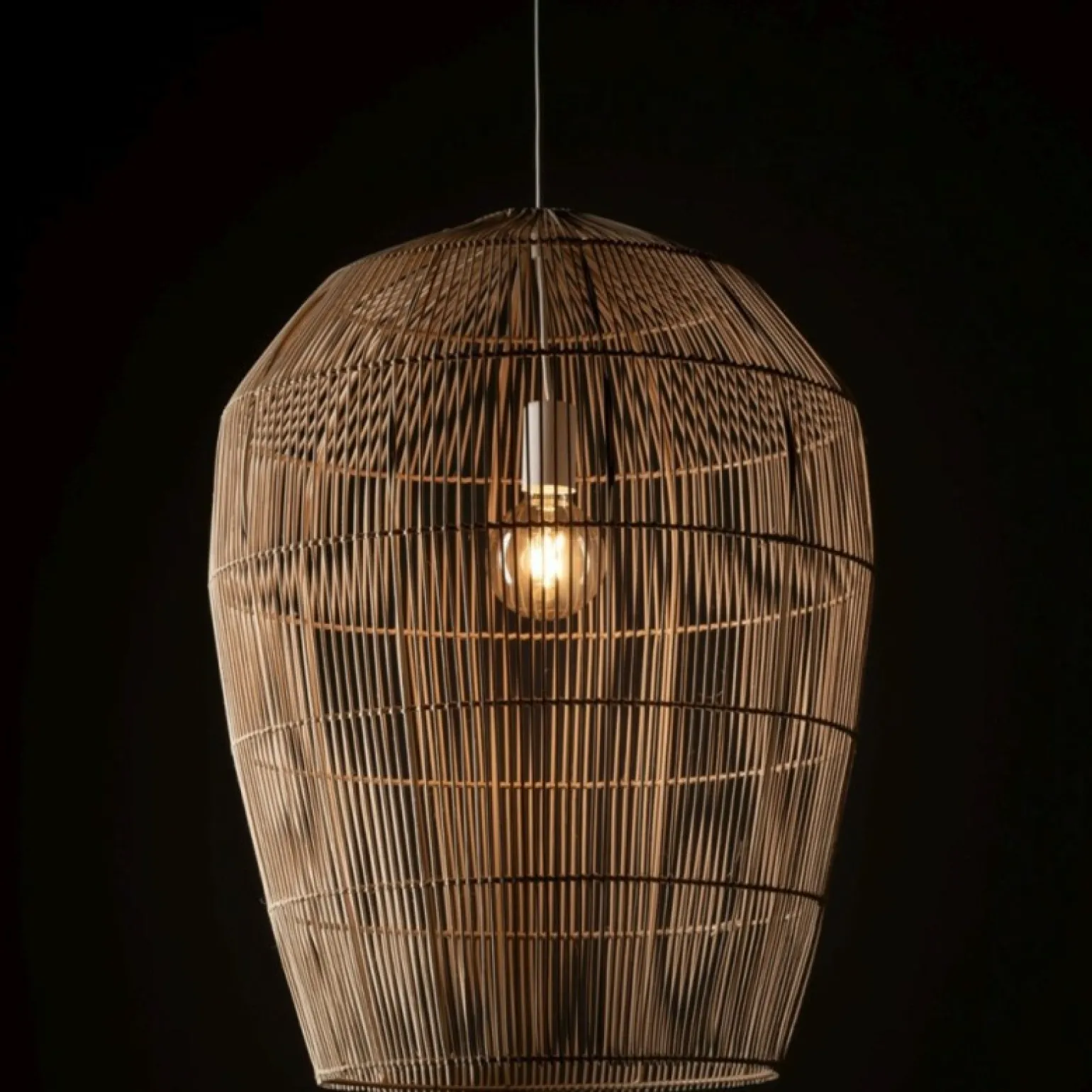 Store Lampa wisząca z beżowym abażurem 11165 HAITI | Kaja Oświetlenie Żyrandole Nowoczesne