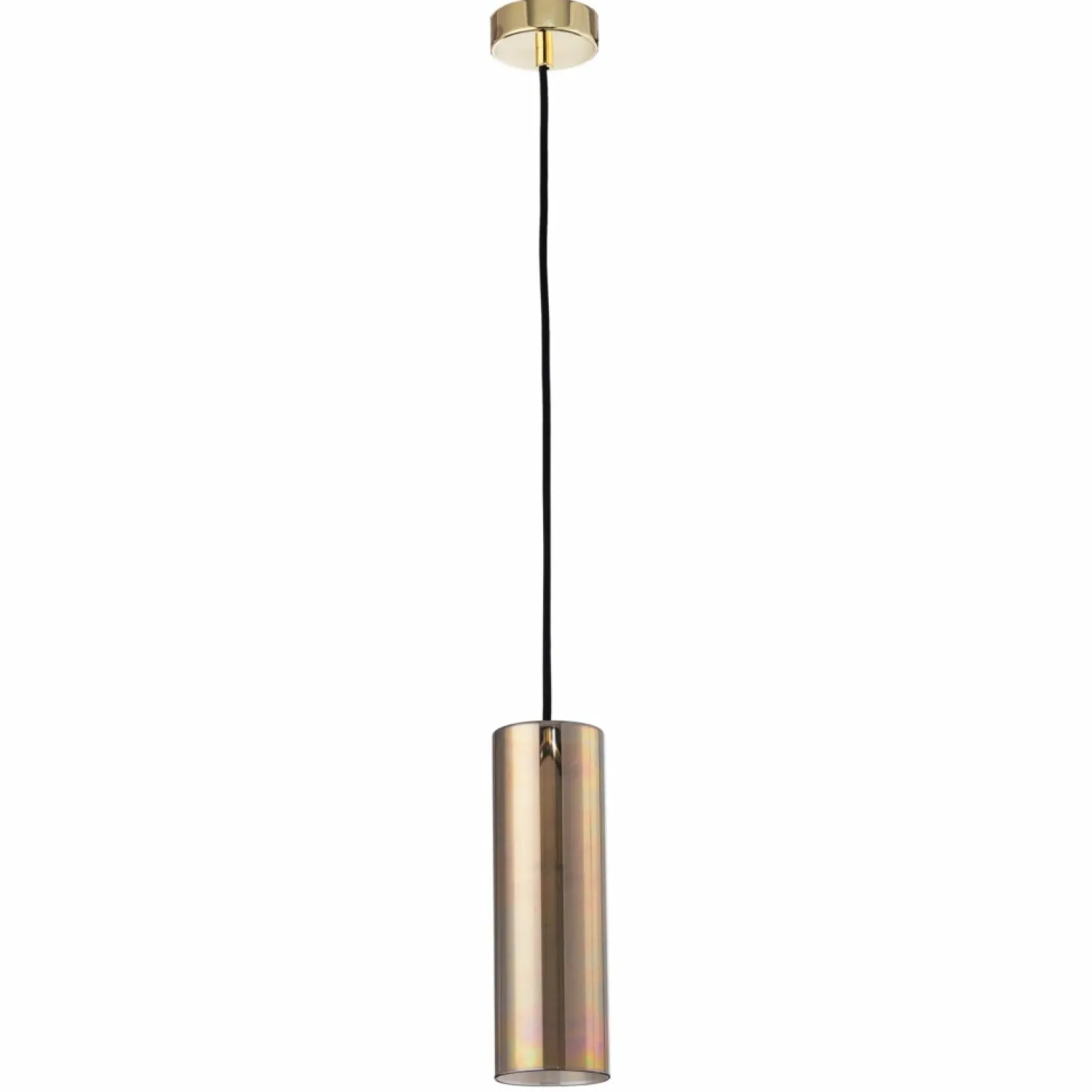 Discount Lampa wisząca z bursztynowym kloszem P011PL-01G GIOIA | Kaja Żyrandole Nowoczesne
